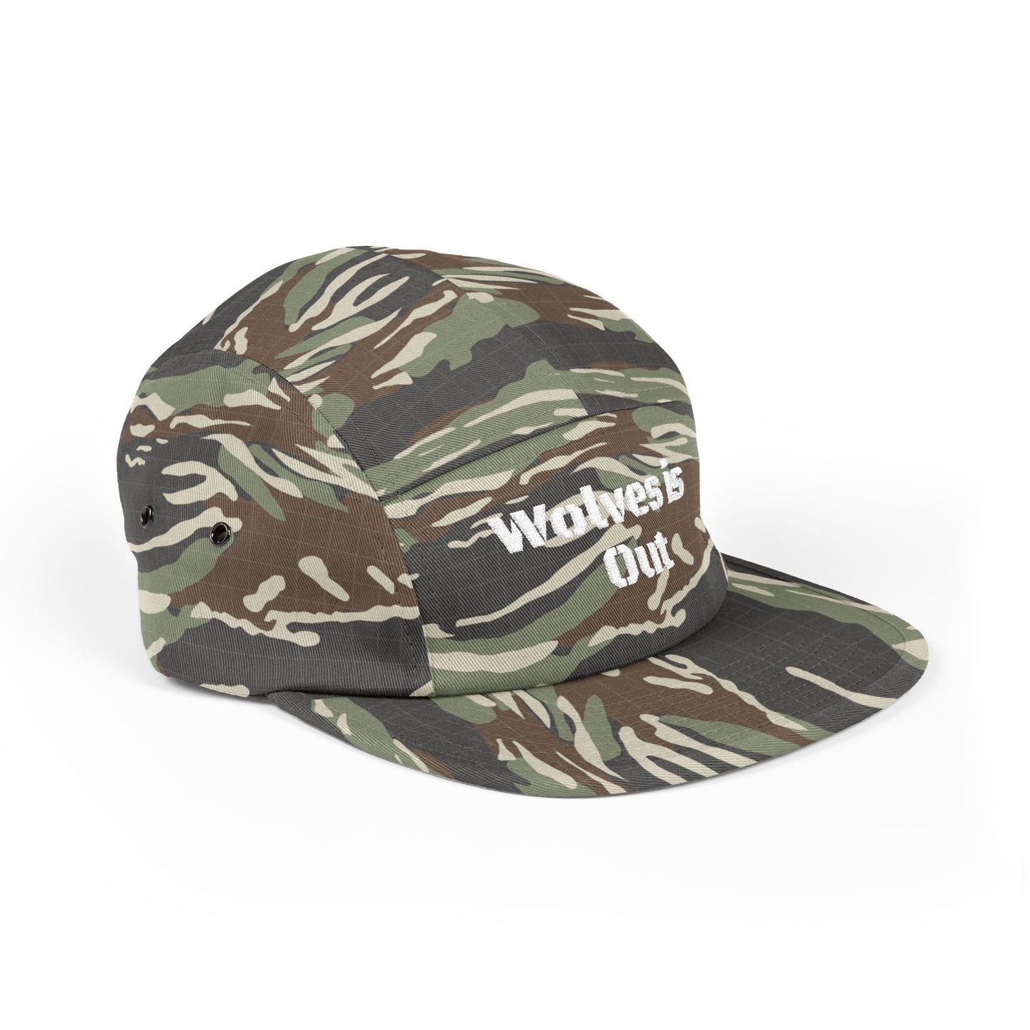 Embroidered 5 Panel Cap - Trendy Hat for Outdoor Enthusiasts, Gift for Campers, Perfect for Hunting Season and Casual Wear