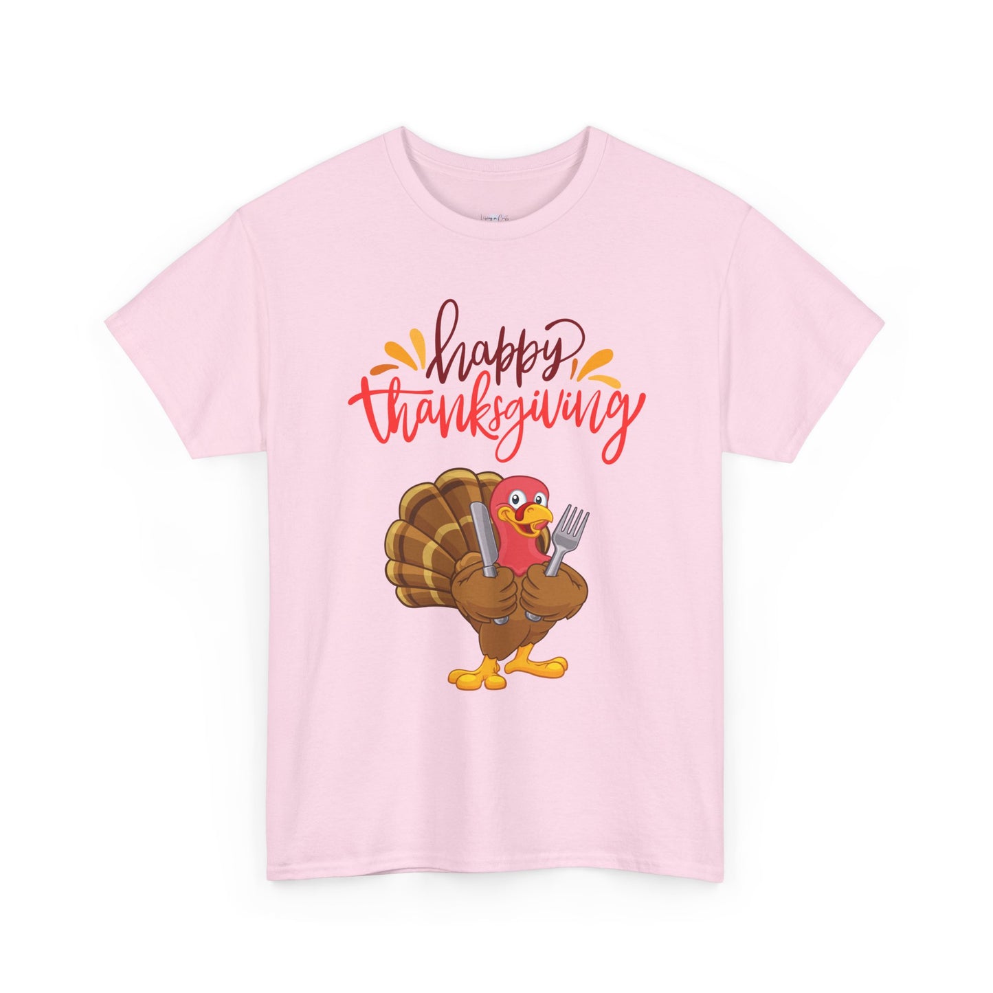Thanksgiving Turkey Tee, Unisex Heavy Cotton Shirt, Funny Holiday T-Shirt, Family Gathering Apparel, Thanksgiving Outfit, Feast Day Clothing