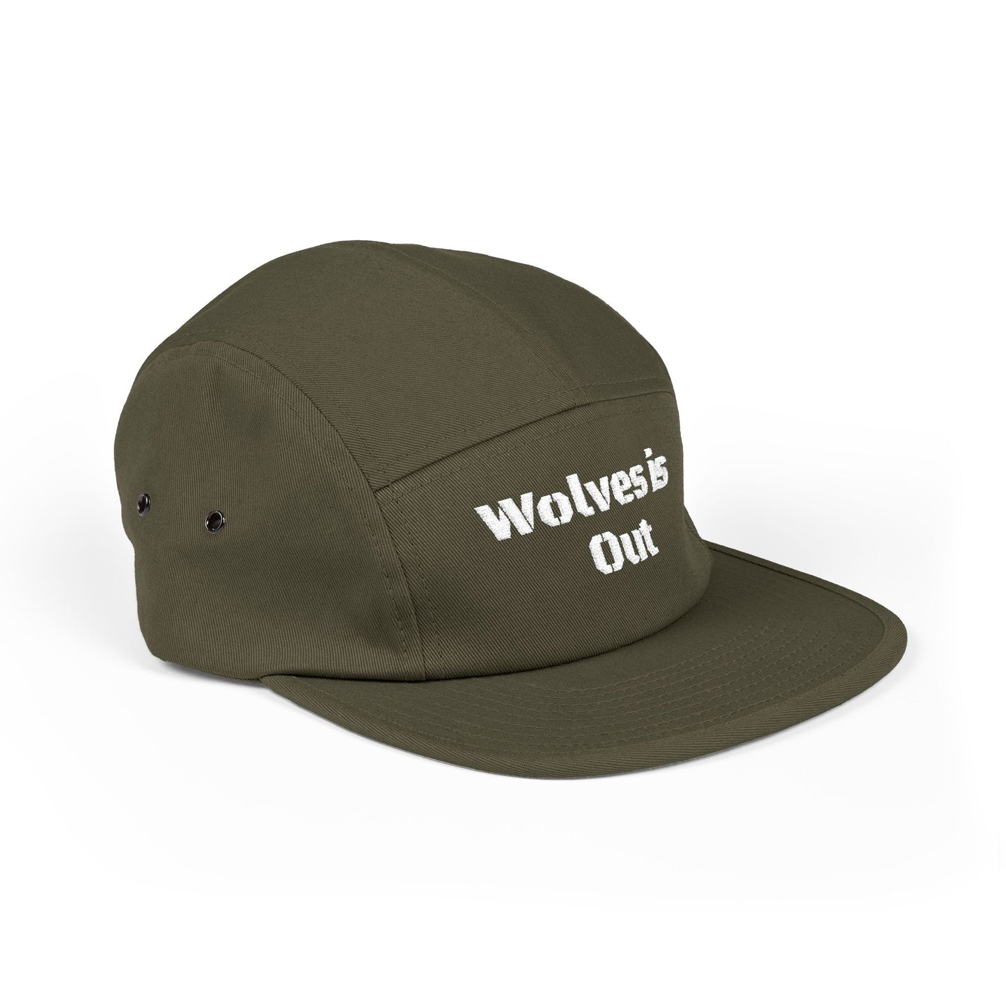 Embroidered 5 Panel Cap - Trendy Hat for Outdoor Enthusiasts, Gift for Campers, Perfect for Hunting Season and Casual Wear