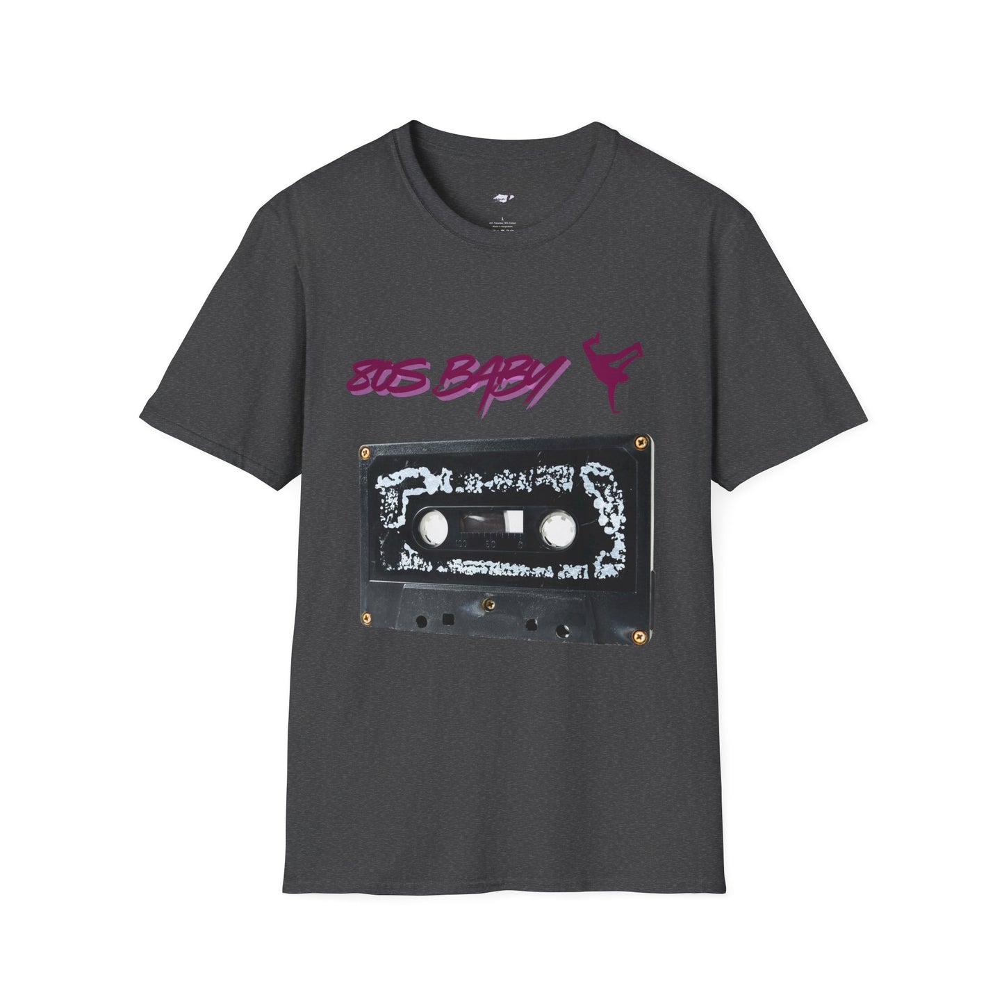 80s Baby Unisex Softstyle T-Shirt, Retro Vintage T-Shirt, Music Lover Gift, 80s Nostalgia Tee, Casual Wear