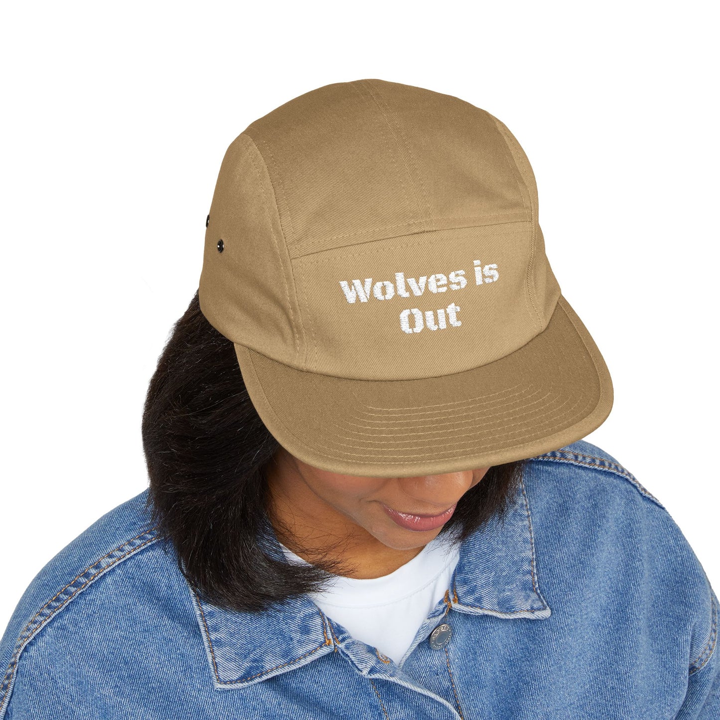 Embroidered 5 Panel Cap - Trendy Hat for Outdoor Enthusiasts, Gift for Campers, Perfect for Hunting Season and Casual Wear