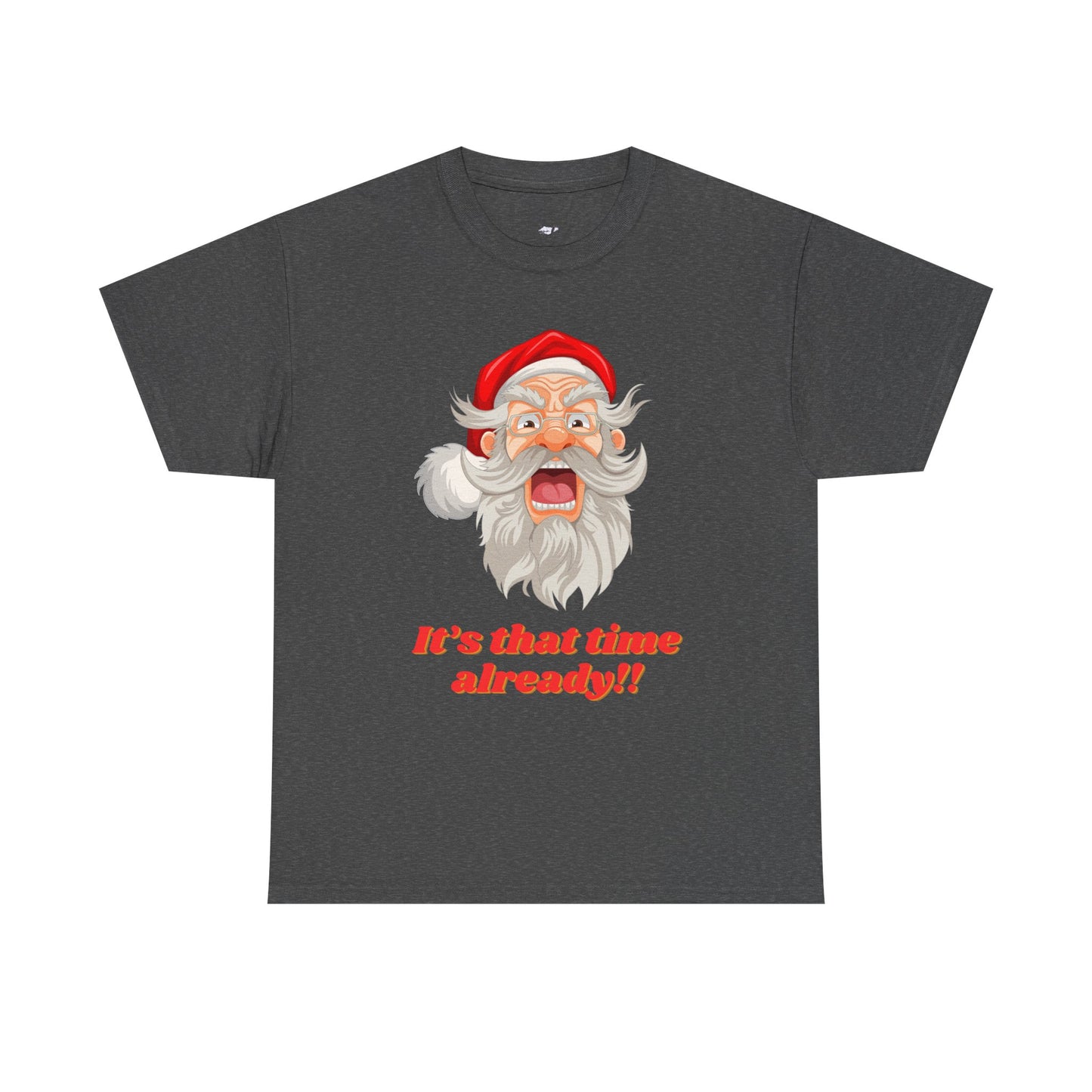 Christmas Cheer Unisex Heavy Cotton Tee, Holiday Tee, Santa Shirt, Funny Christmas Gift, Seasonal Apparel, Festive Outfit