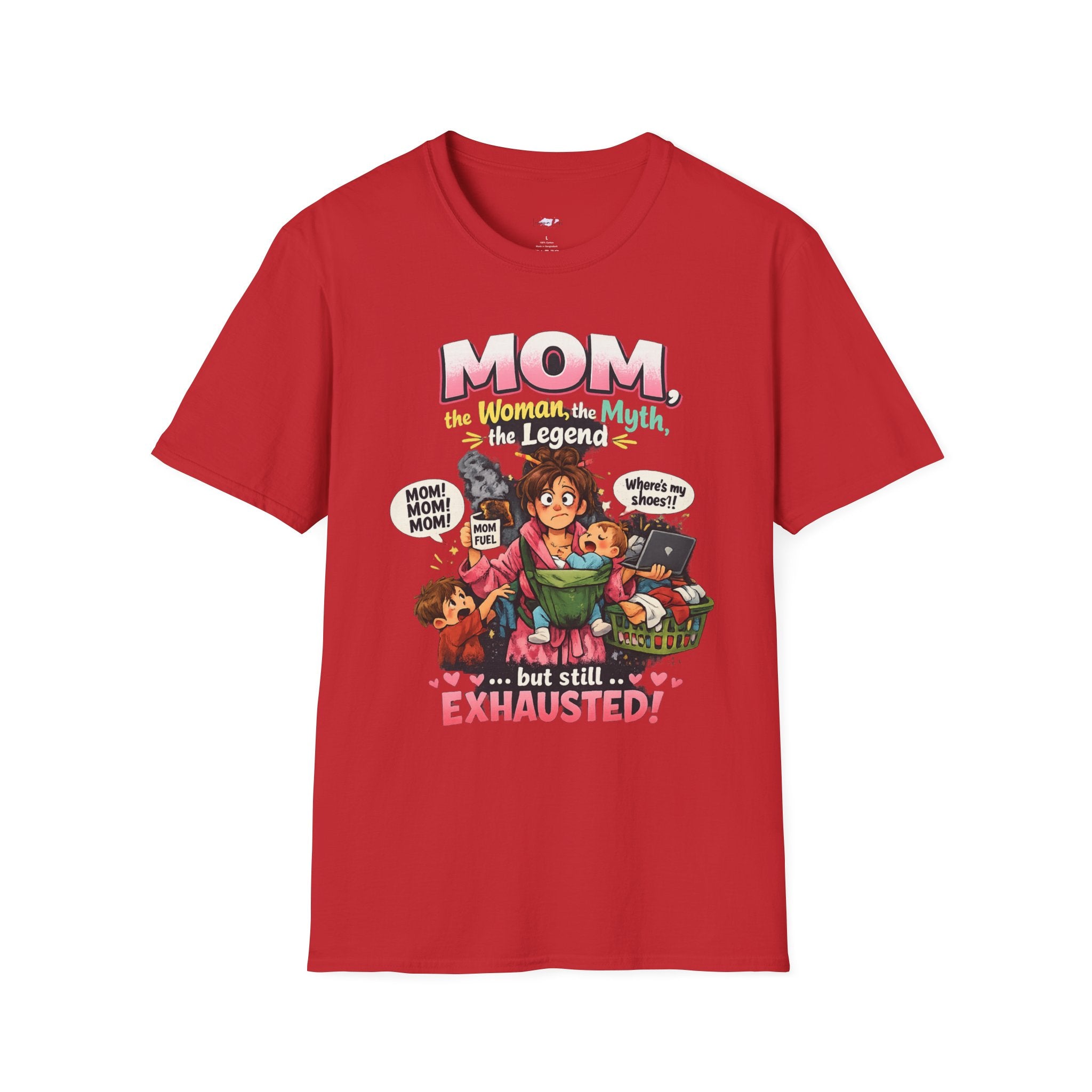 Mom the Woman Myth Legend but Still Exhausted T-Shirt | Mom Life Graphic Tee