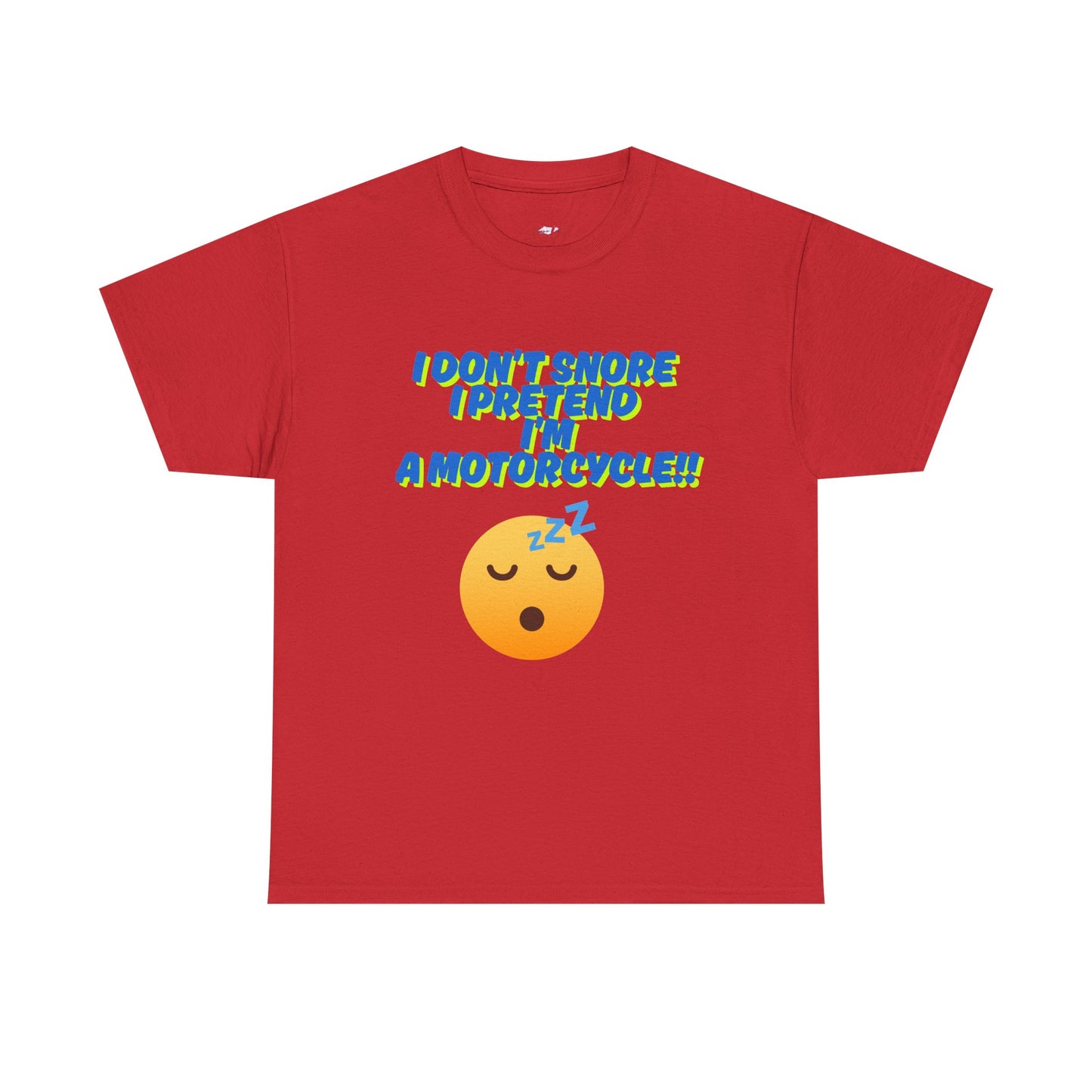 Unisex Heavy Cotton Tee with 'I Don't Snore, I Pretend I'm a Motorcycle' Design | Fun Gift for Motorcyclists, Casual Wear, Birthday, [...]