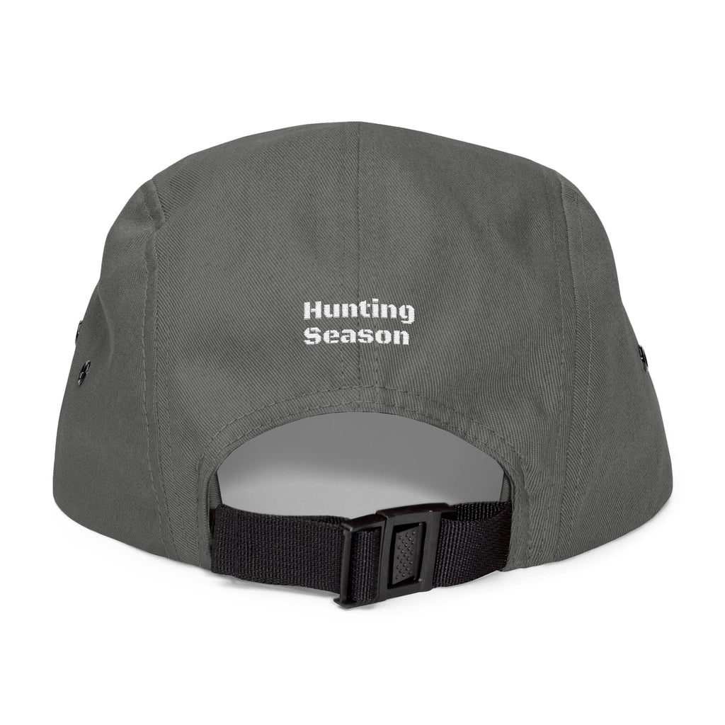 Embroidered 5 Panel Cap - Trendy Hat for Outdoor Enthusiasts, Gift for Campers, Perfect for Hunting Season and Casual Wear