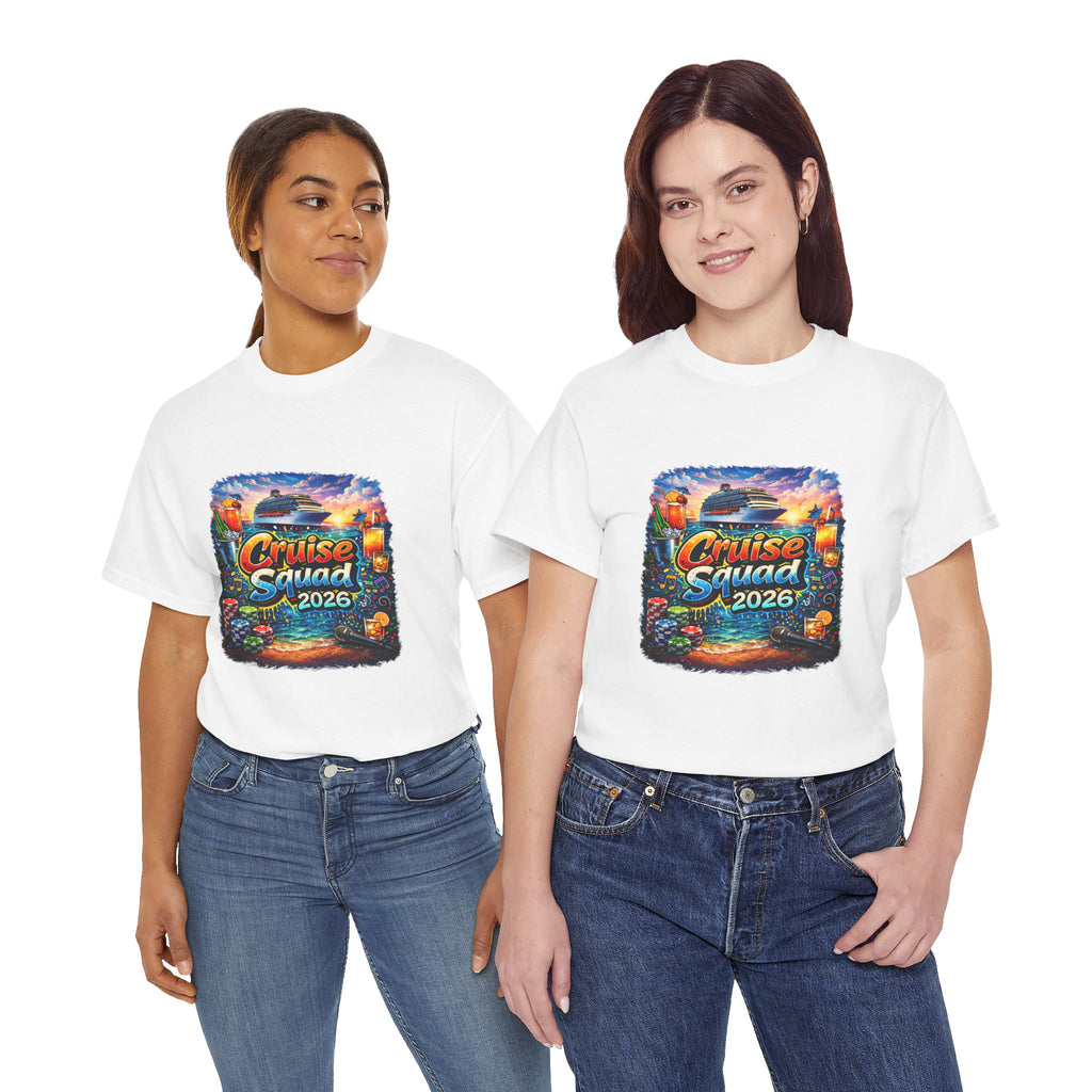Cruise Squad 2026 Tropical Cruise Tee | Vacation Ship Graphic Shirt