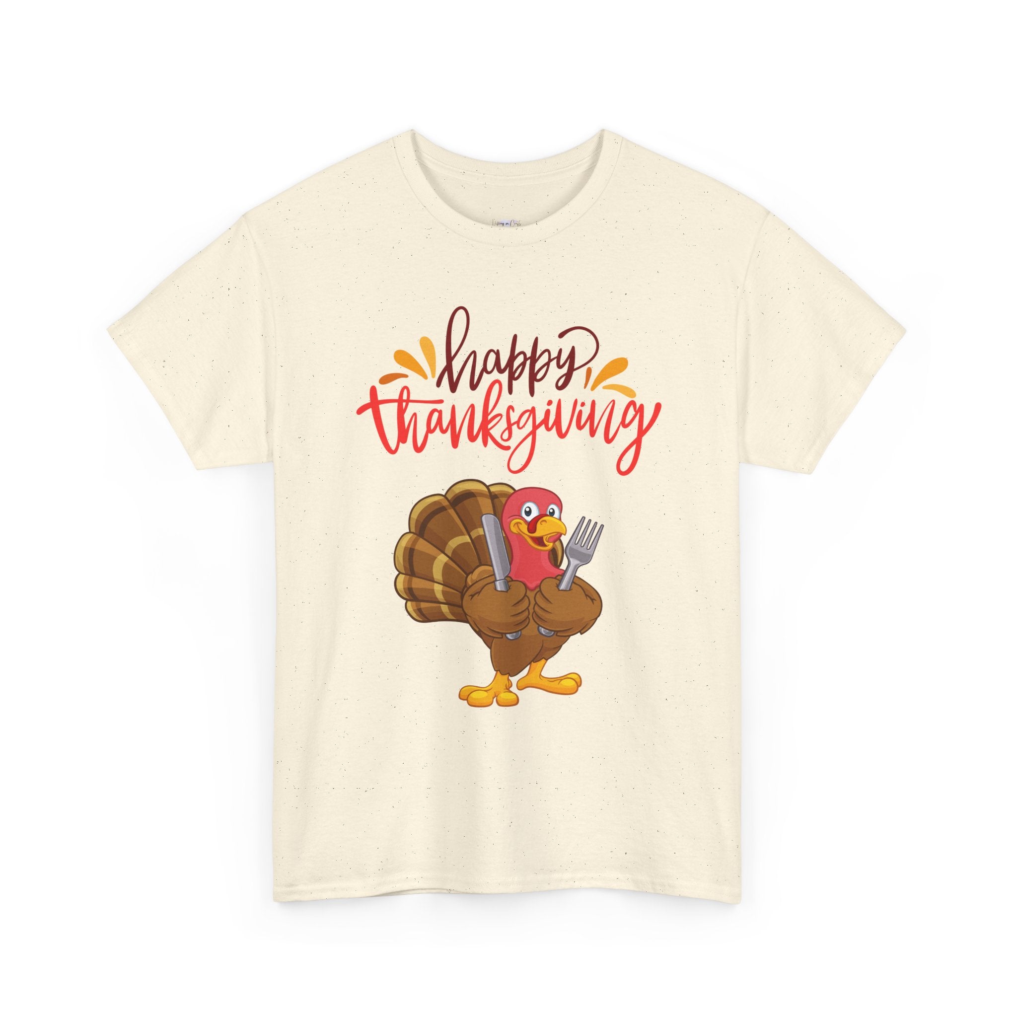 Thanksgiving Turkey Tee, Unisex Heavy Cotton Shirt, Funny Holiday T-Shirt, Family Gathering Apparel, Thanksgiving Outfit, Feast Day Clothing