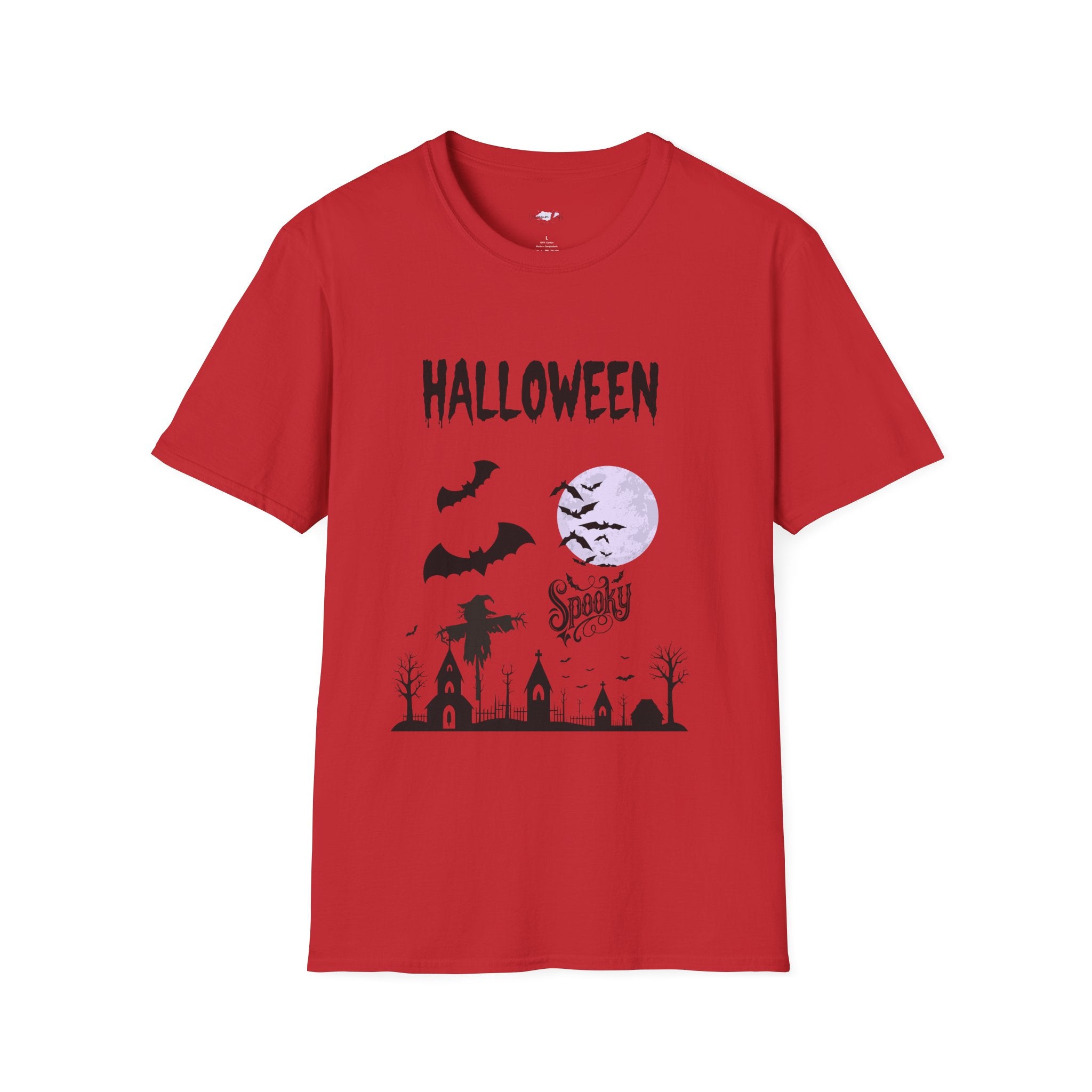 Spooky Halloween Unisex T-Shirt, Scary Ghosts Tee, Creepy Jack-o'-lantern Shirt, Horror Costume Top, Trick or Treat Apparel