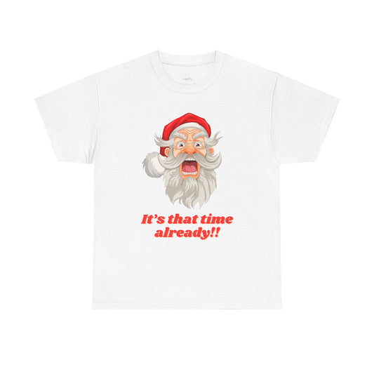 Christmas Cheer Unisex Heavy Cotton Tee, Holiday Tee, Santa Shirt, Funny Christmas Gift, Seasonal Apparel, Festive Outfit