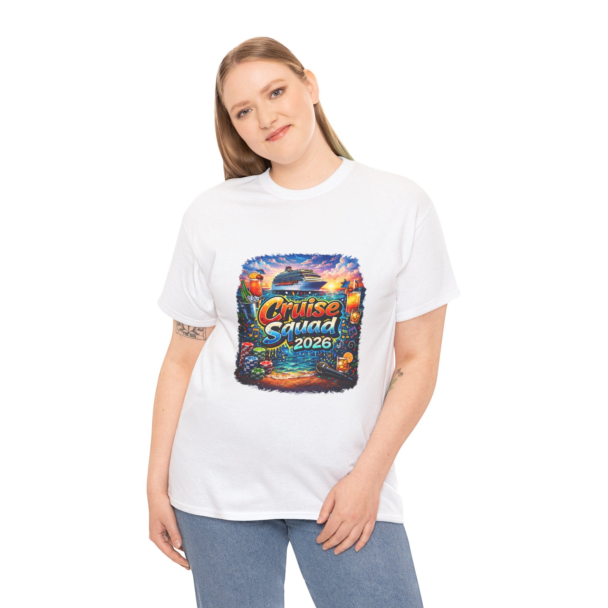Cruise Squad 2026 Tropical Cruise Tee | Vacation Ship Graphic Shirt