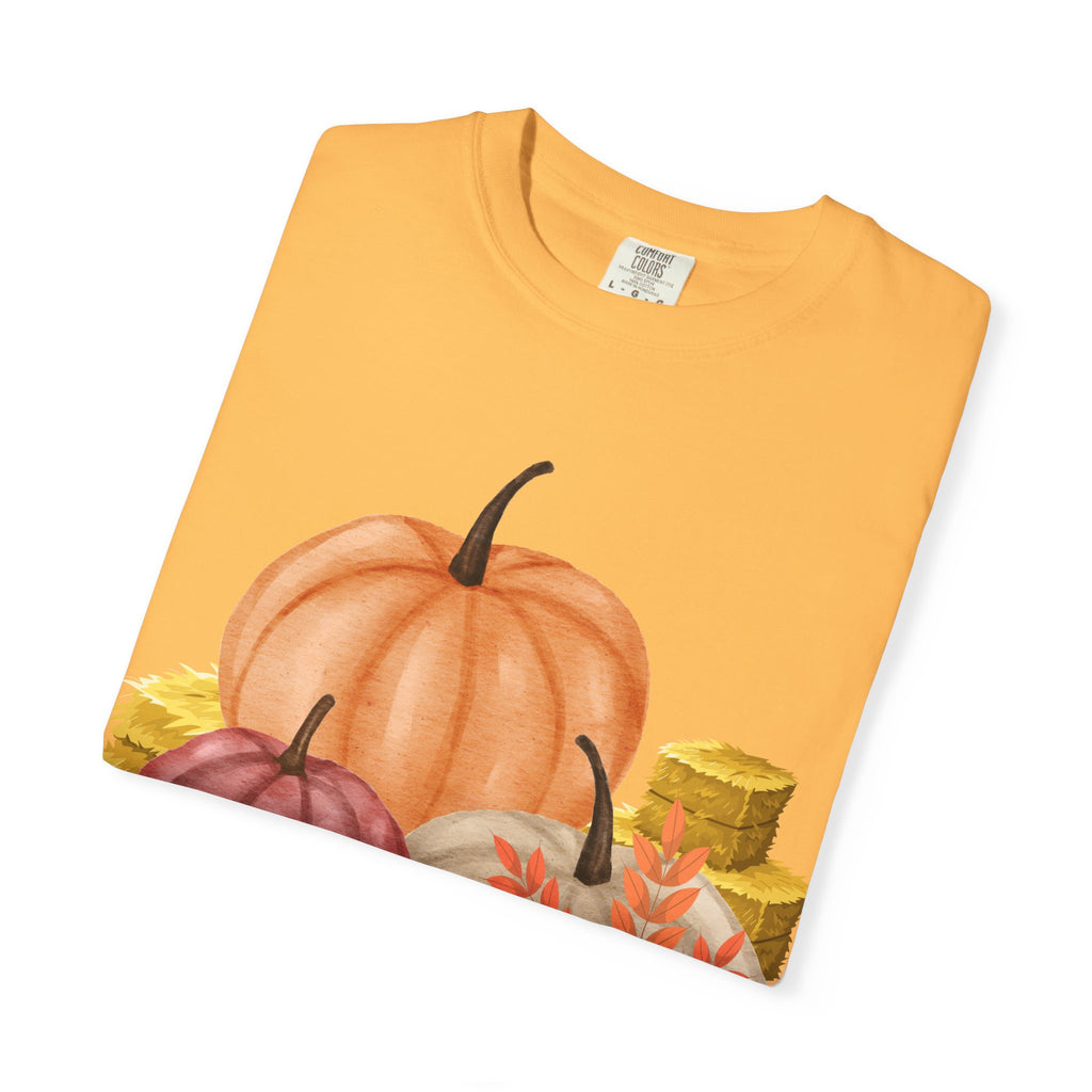 Octoberfest Fall Halloween Thanksgiving Unisex Garment-Dyed T-shirt, Oktoberfest Tee, Autumn Shirt, Spooky Season Top, Turkey Day Apparel,