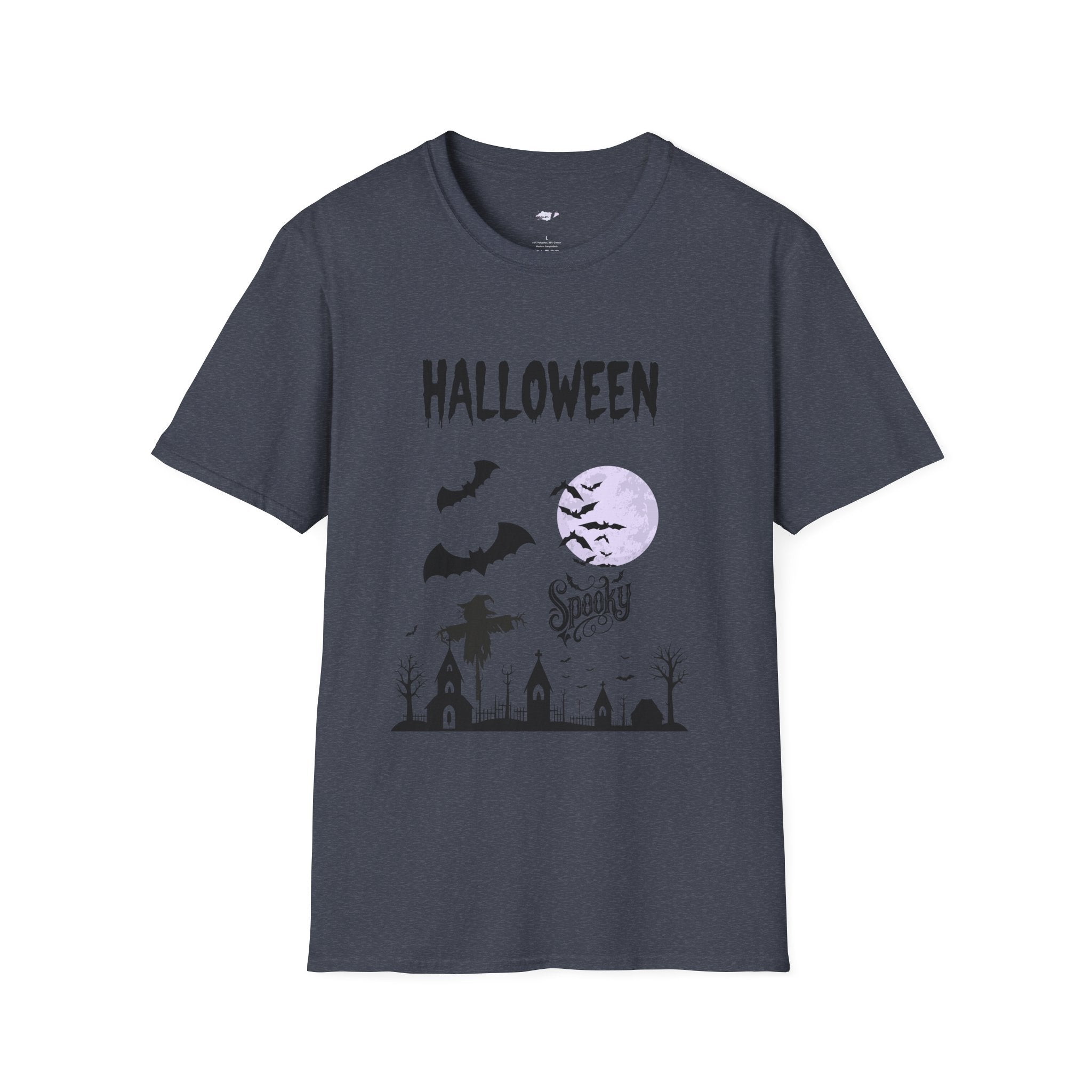 Spooky Halloween Unisex T-Shirt, Scary Ghosts Tee, Creepy Jack-o'-lantern Shirt, Horror Costume Top, Trick or Treat Apparel