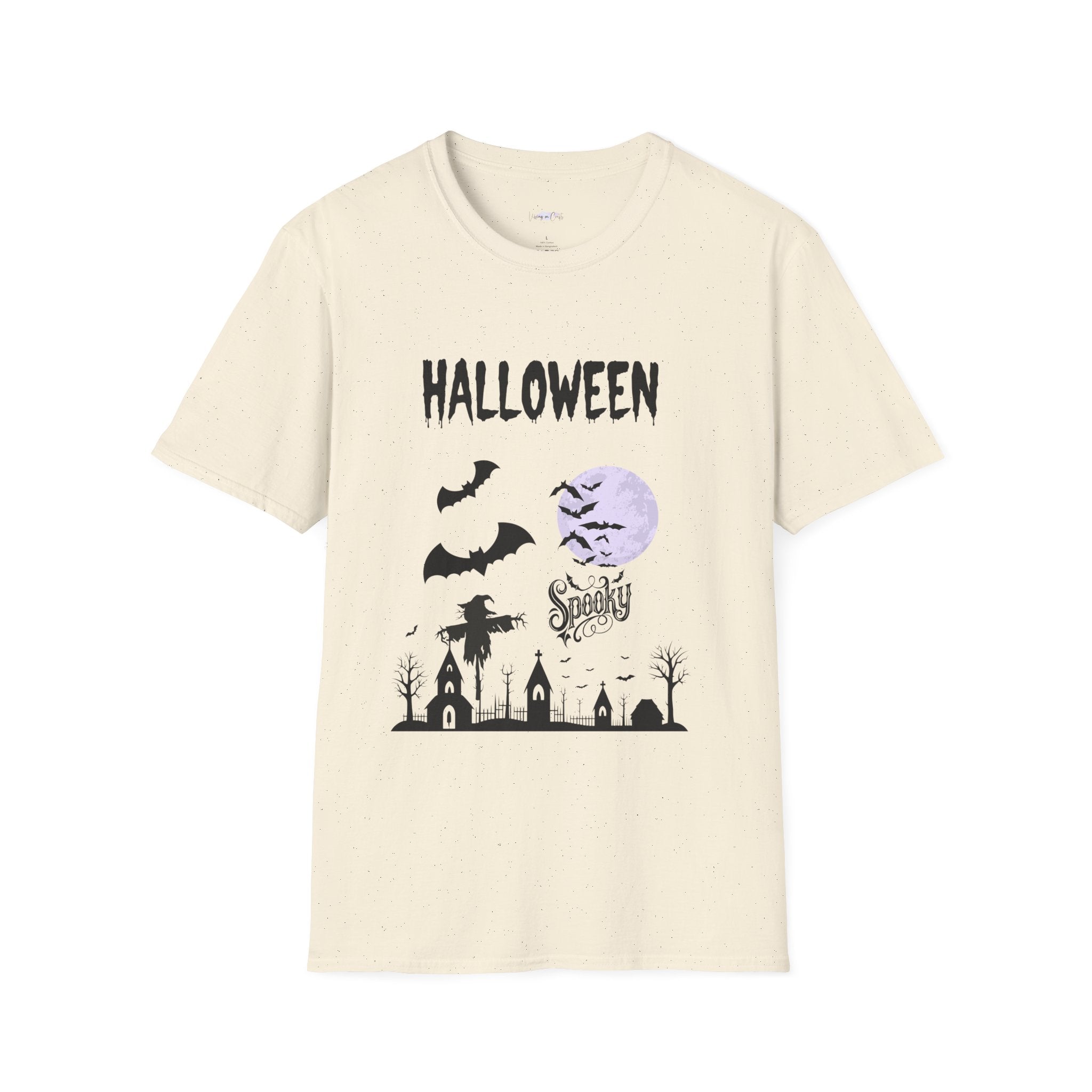 Spooky Halloween Unisex T-Shirt, Scary Ghosts Tee, Creepy Jack-o'-lantern Shirt, Horror Costume Top, Trick or Treat Apparel