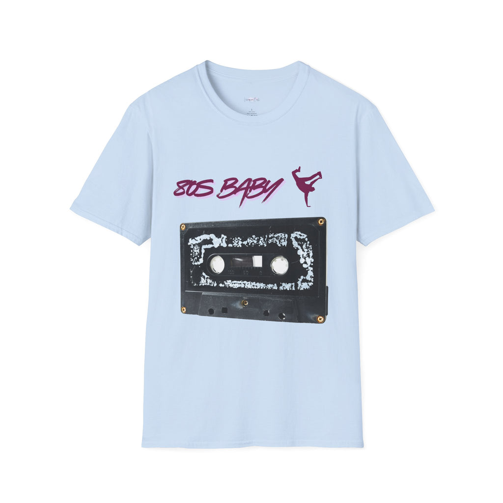 “80s Baby Retro T-Shirt – Halloween Edition T-Shirt, Retro Vintage T-Shirt, Music Lover Gift, 80s Nostalgia Tee, Casual Wear