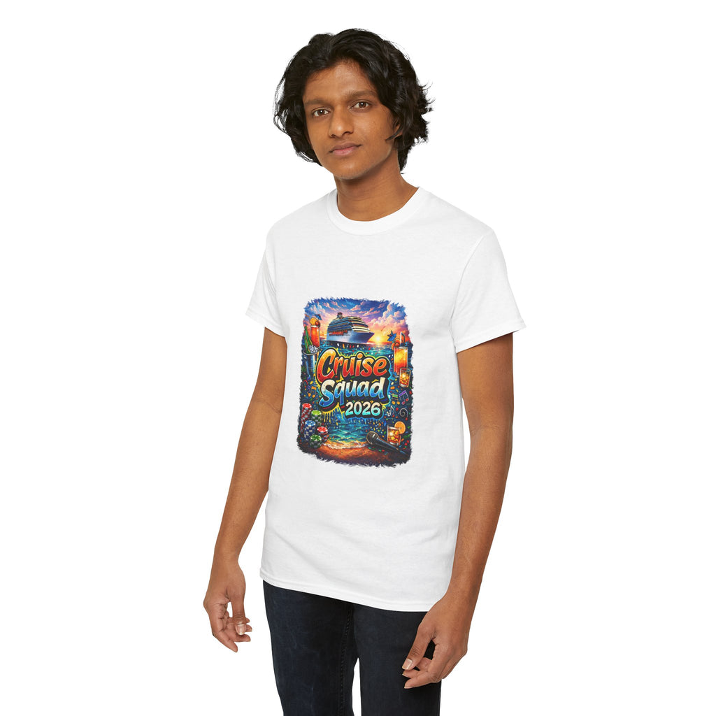 Cruise Squad 2026 Tropical Cruise Tee | Vacation Ship Graphic Shirt