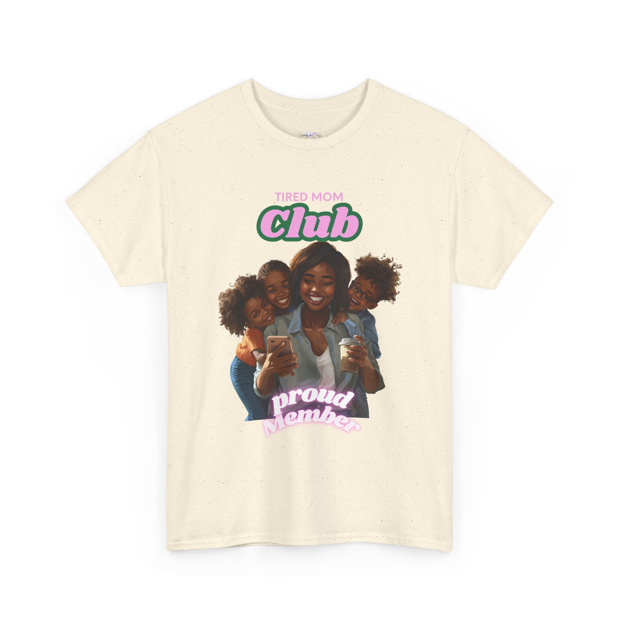 Tired Mom Club T-Shirt | Proud Number One Mom, Mom and Kids Graphic Tee
