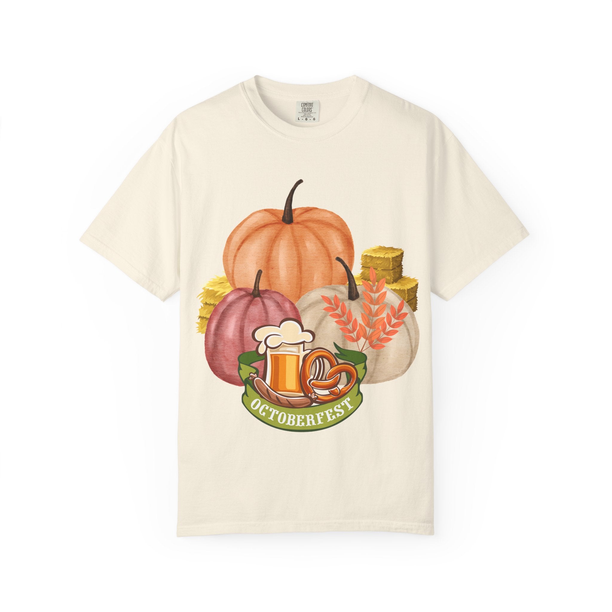 Octoberfest Fall Halloween Thanksgiving Unisex Garment-Dyed T-shirt, Oktoberfest Tee, Autumn Shirt, Spooky Season Top, Turkey Day Apparel,