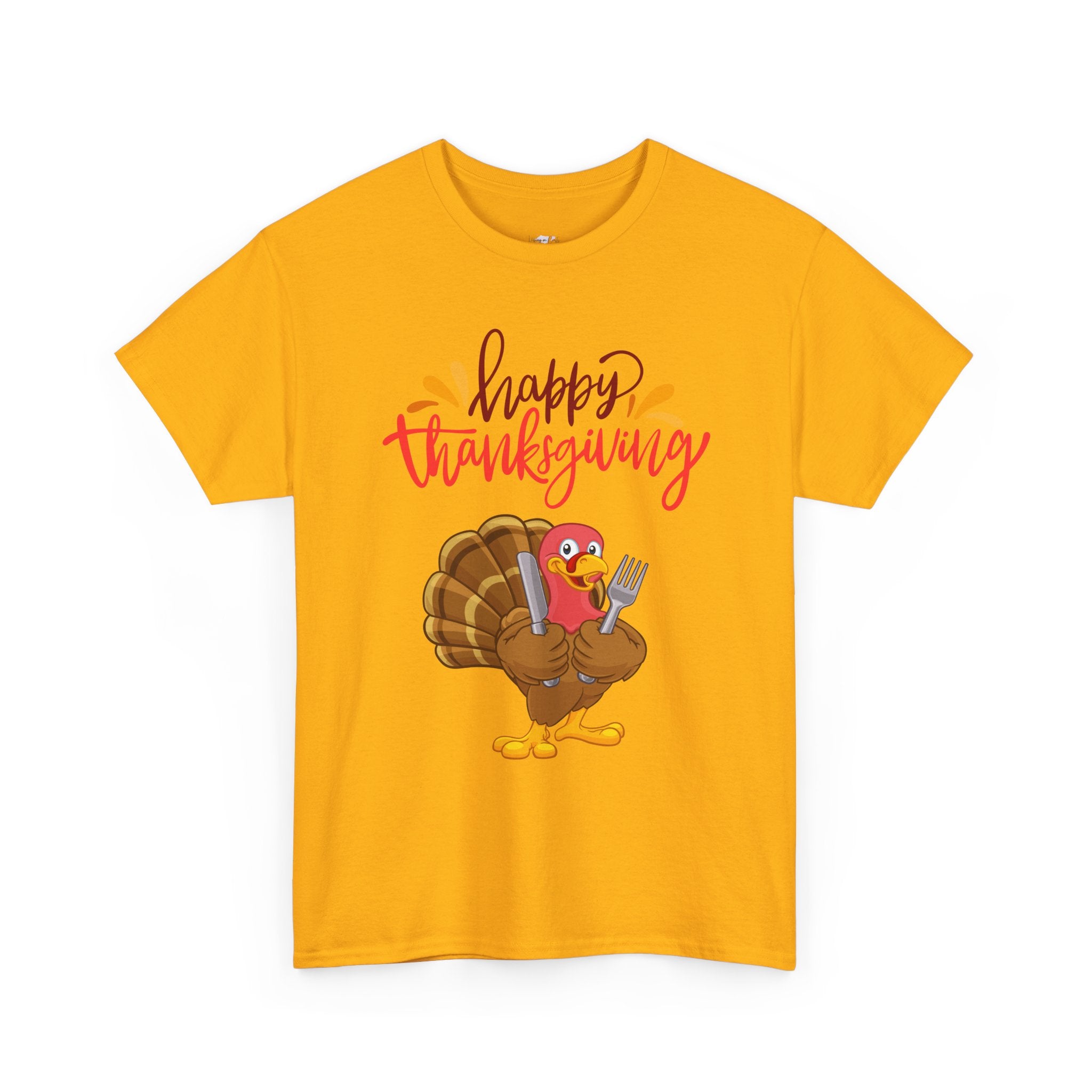 Thanksgiving Turkey Tee, Unisex Heavy Cotton Shirt, Funny Holiday T-Shirt, Family Gathering Apparel, Thanksgiving Outfit, Feast Day Clothing