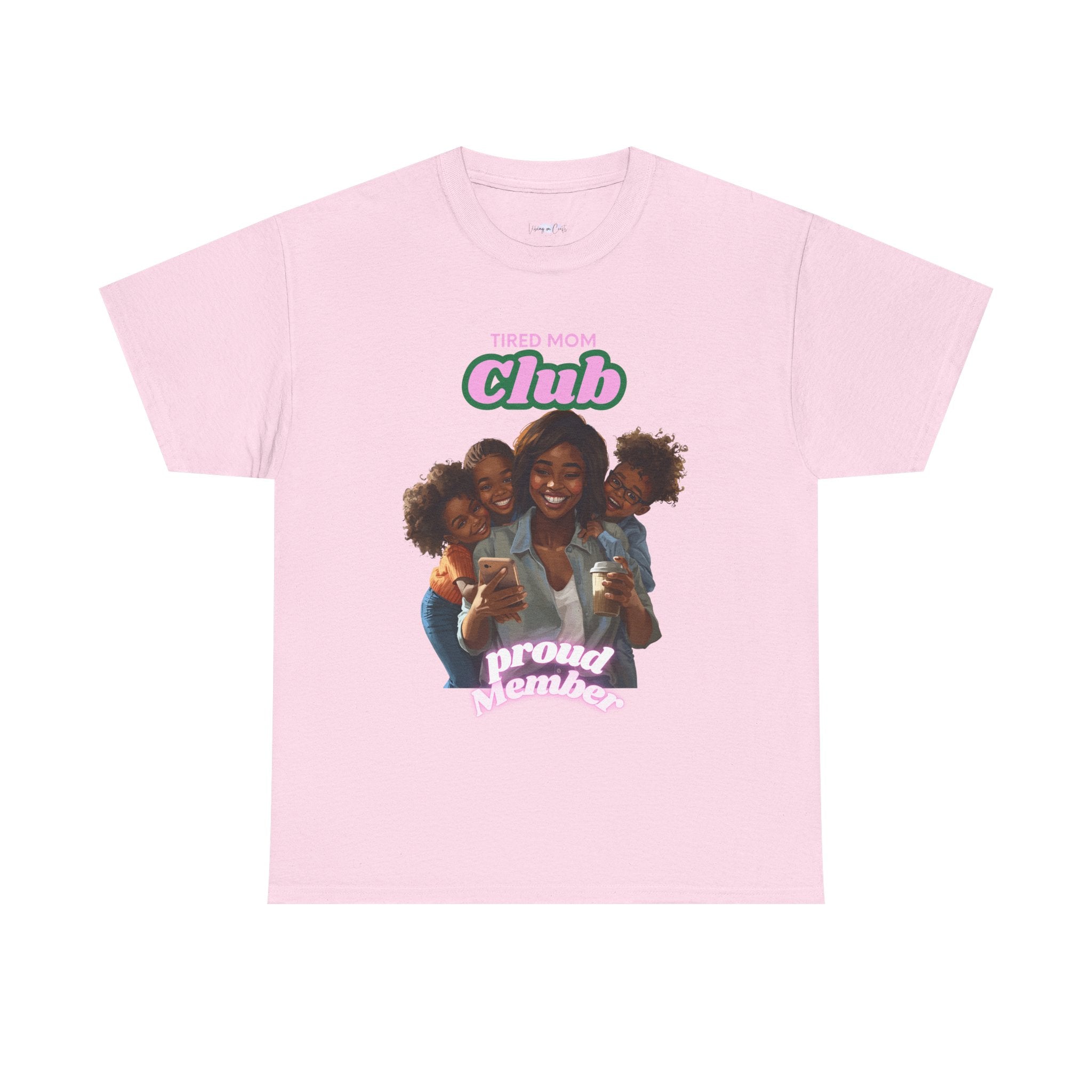 Tired Mom Club T-Shirt | Proud Number One Mom, Mom and Kids Graphic Tee