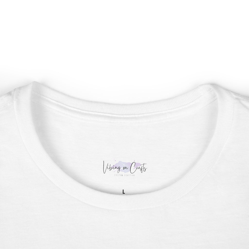 Female Casual T-Shirt, Women's Softstyle Tee, Ladies Soft Tee, Feminine Casual Top, Girl's Graphic Tee, Comfortable Women's Shirt