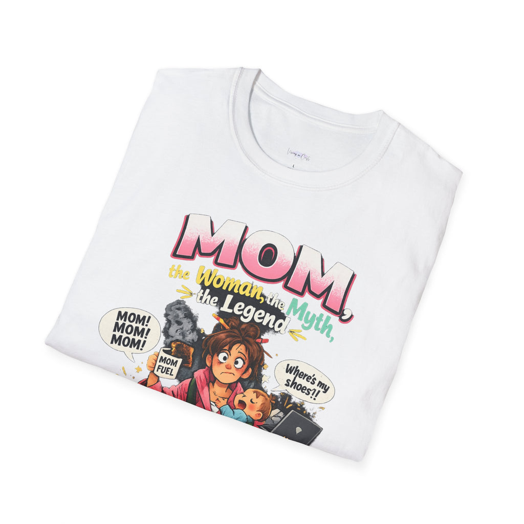 Mom the Woman Myth Legend but Still Exhausted T-Shirt | Mom Life Graphic Tee