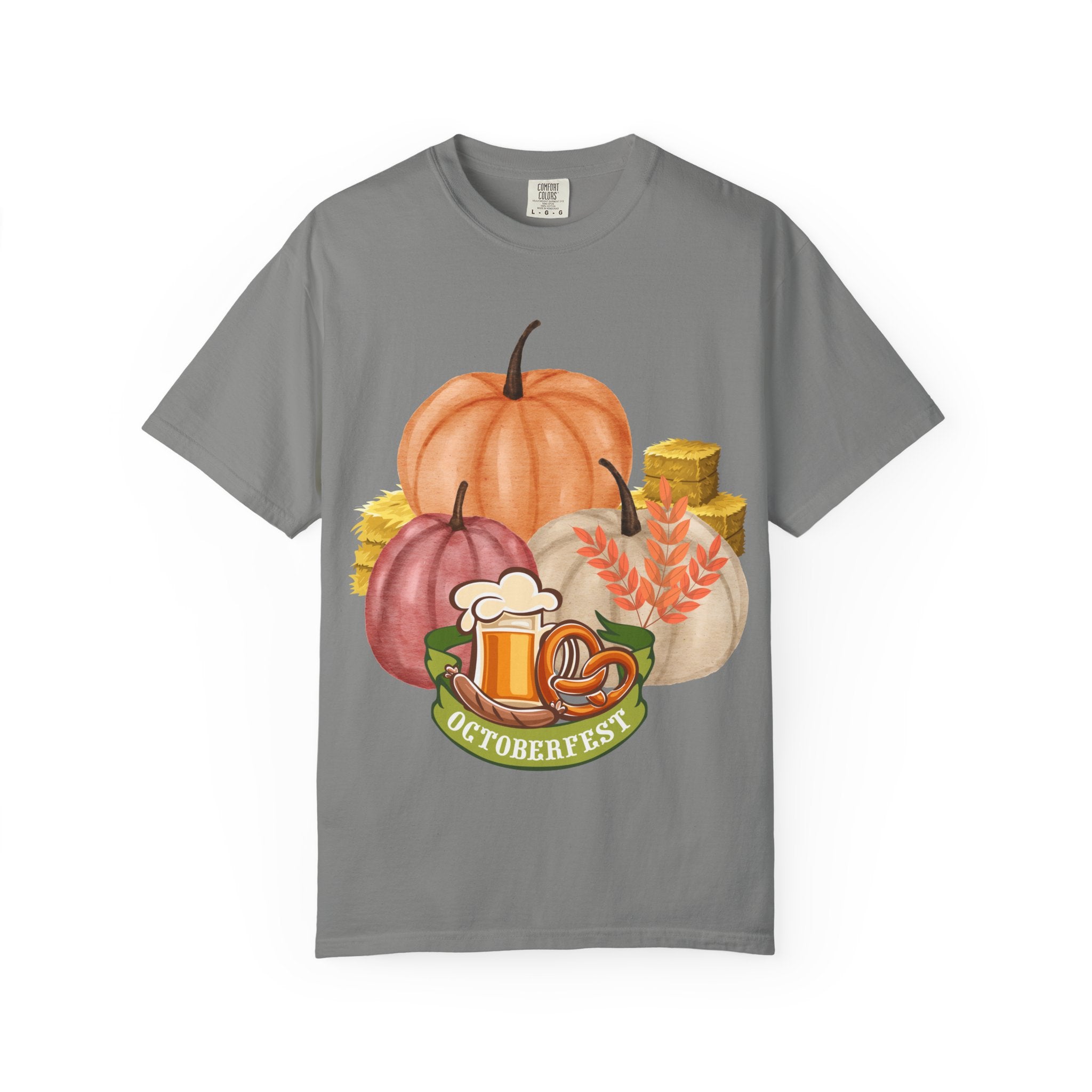 Octoberfest Fall Halloween Thanksgiving Unisex Garment-Dyed T-shirt, Oktoberfest Tee, Autumn Shirt, Spooky Season Top, Turkey Day Apparel,