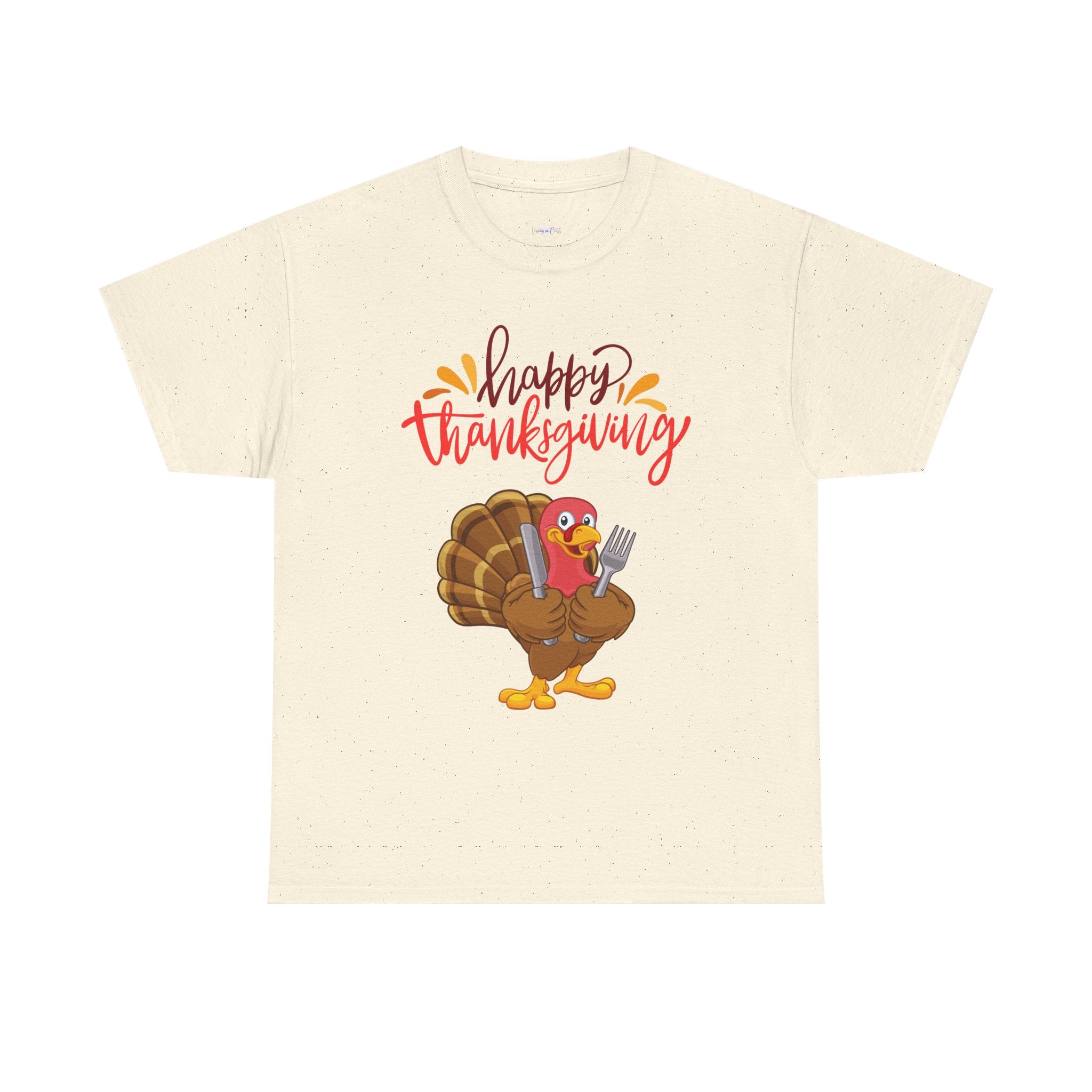 Thanksgiving Turkey Tee, Unisex Heavy Cotton Shirt, Funny Holiday T-Shirt, Family Gathering Apparel, Thanksgiving Outfit, Feast Day Clothing