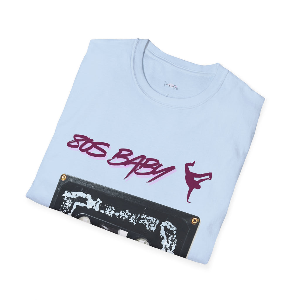 “80s Baby Retro T-Shirt – Halloween Edition T-Shirt, Retro Vintage T-Shirt, Music Lover Gift, 80s Nostalgia Tee, Casual Wear