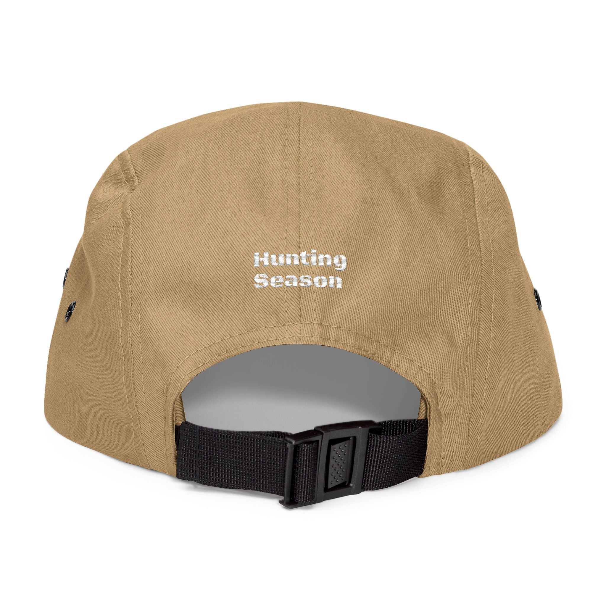 Embroidered 5 Panel Cap - Trendy Hat for Outdoor Enthusiasts, Gift for Campers, Perfect for Hunting Season and Casual Wear