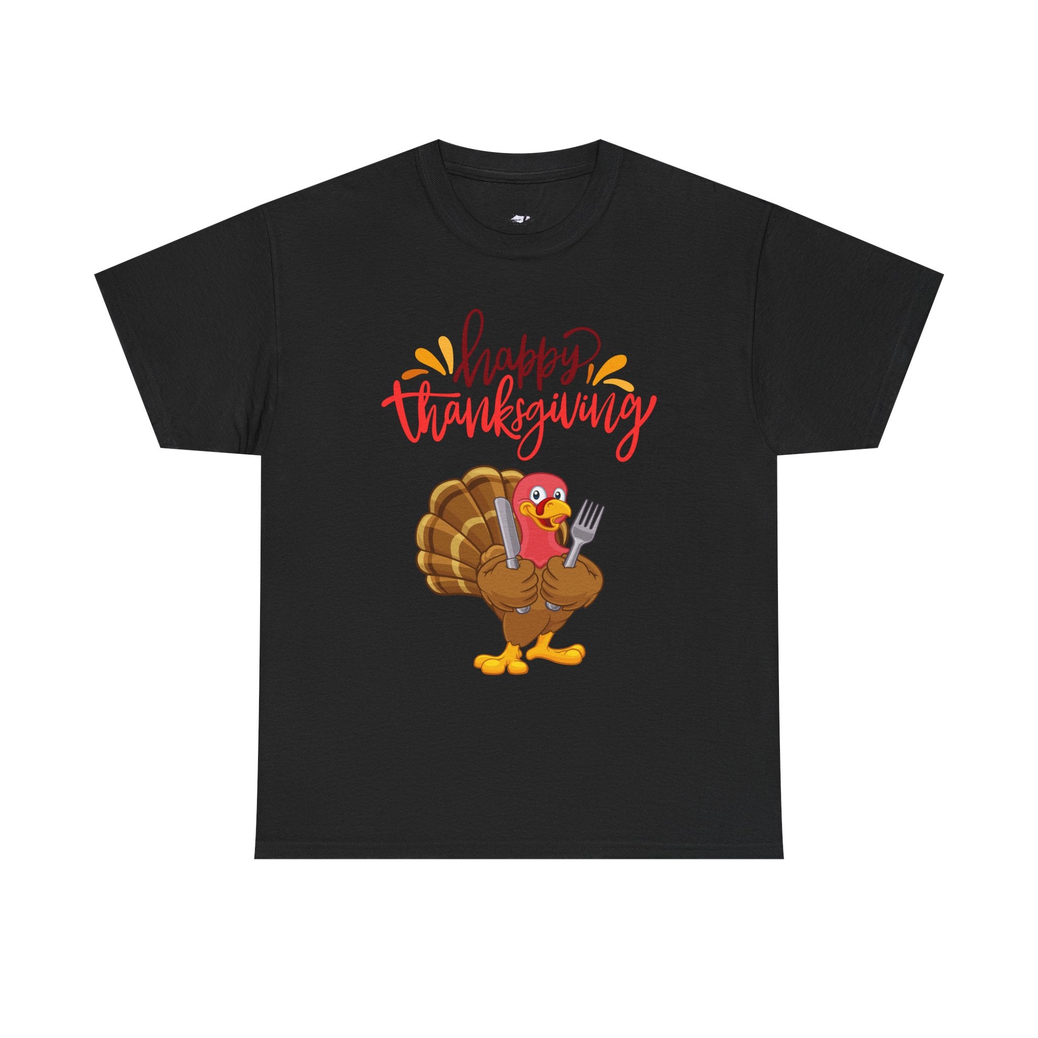 Thanksgiving Turkey Tee, Unisex Heavy Cotton Shirt, Funny Holiday T-Shirt, Family Gathering Apparel, Thanksgiving Outfit, Feast Day Clothing