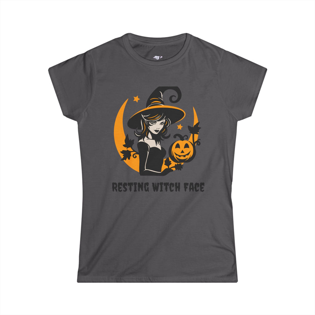 Funny Halloween Women's Tee, Cute Witch Graphic Shirt, Halloween Costume Top, Pumpkin Tee, Spooky Season Fashion, Trick or Treat Shirt