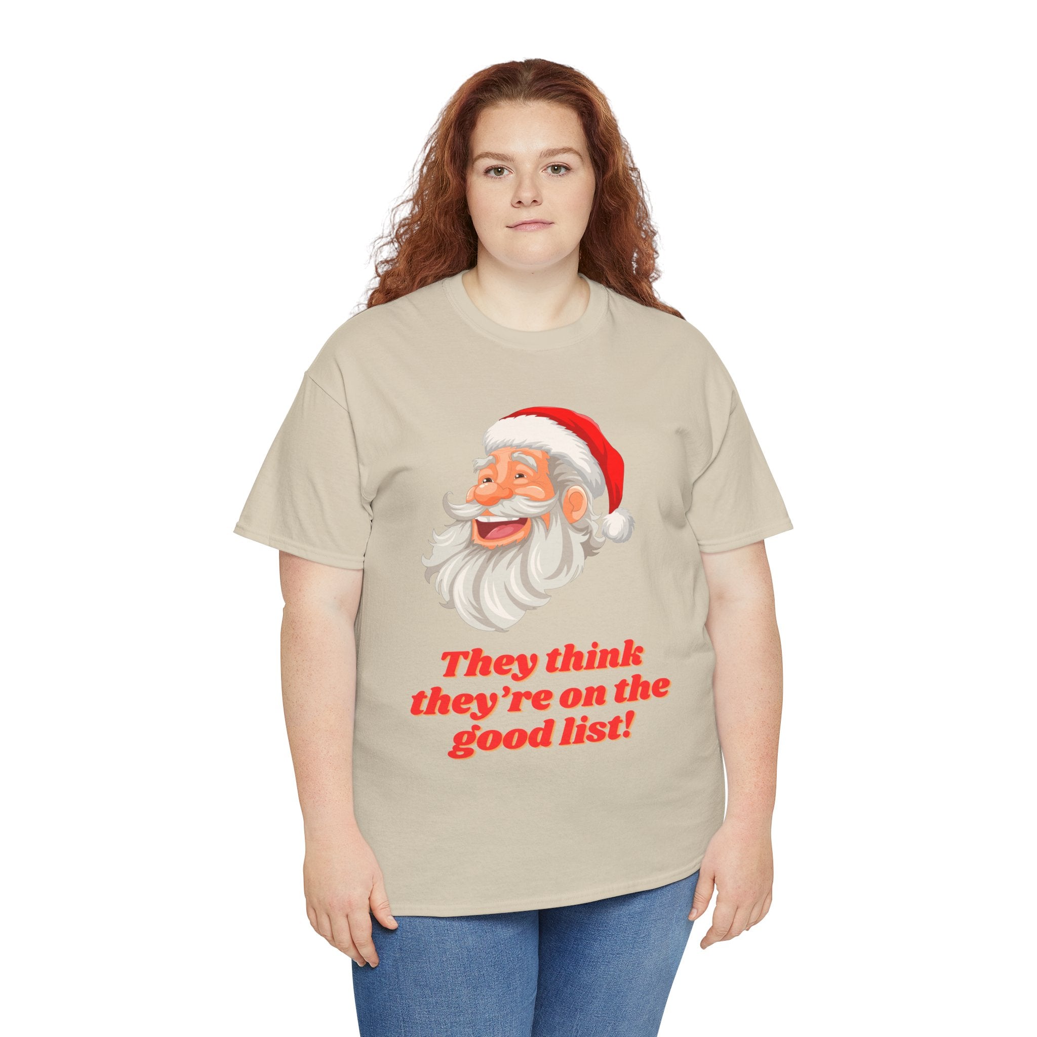 Santa's Good List Tee, Holiday T-Shirt, Fun Christmas Apparel, Unisex Graphic Tee, Funny Santa Shirt, Christmas Gift Idea