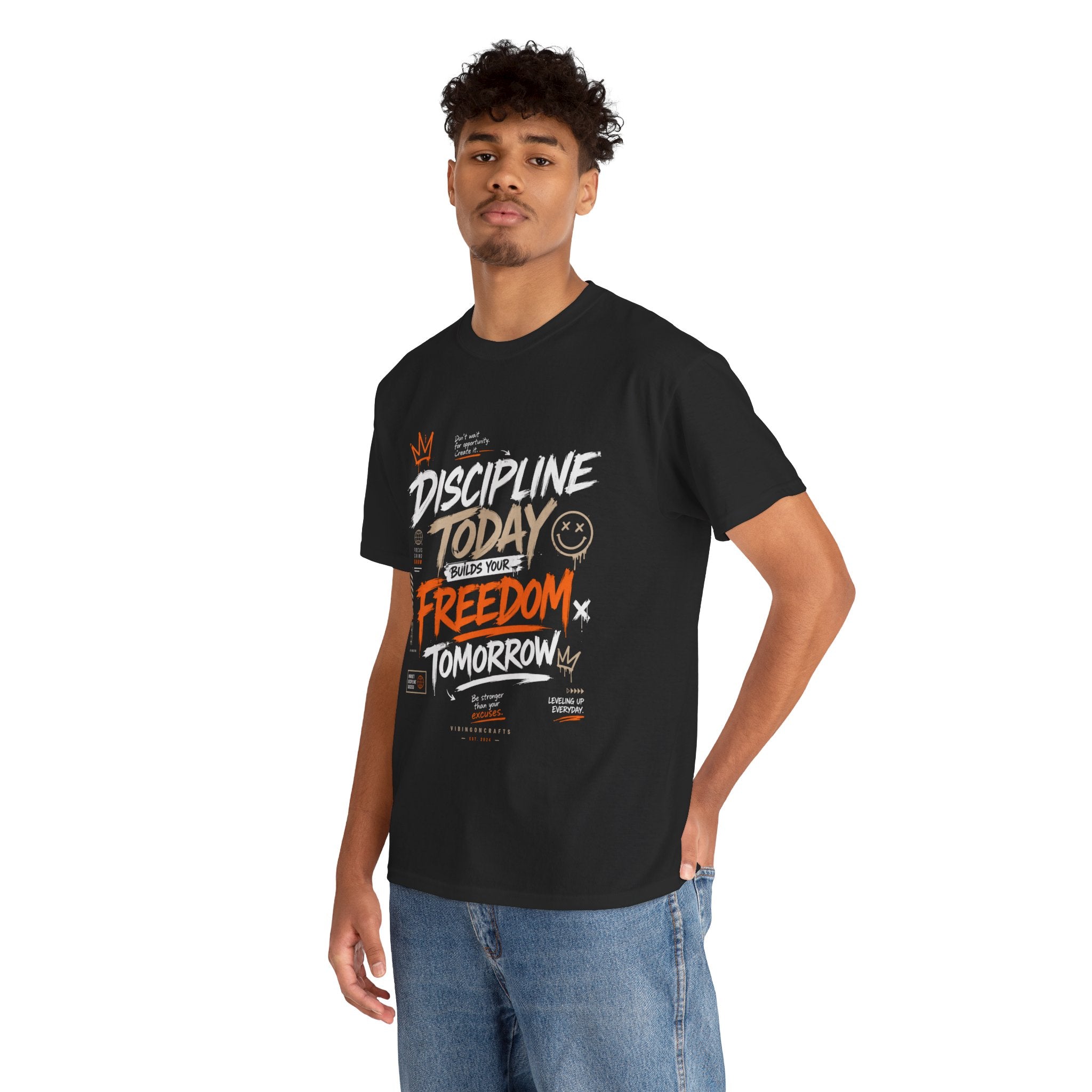 Be Stronger Than Your Excuses Shirt, Discipline Motivation Tee, Streetwear Graphic Hustle T-Shirt