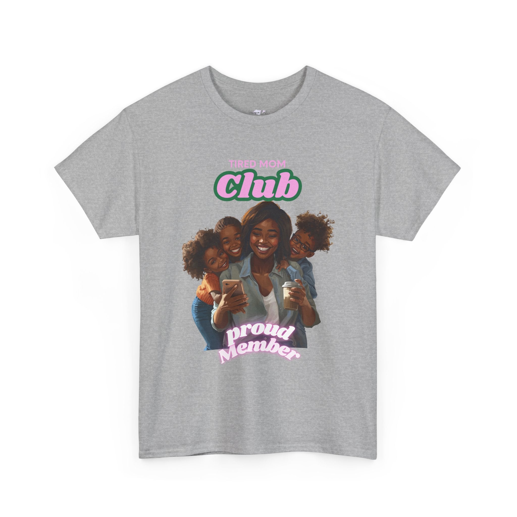 Tired Mom Club T-Shirt | Proud Number One Mom, Mom and Kids Graphic Tee