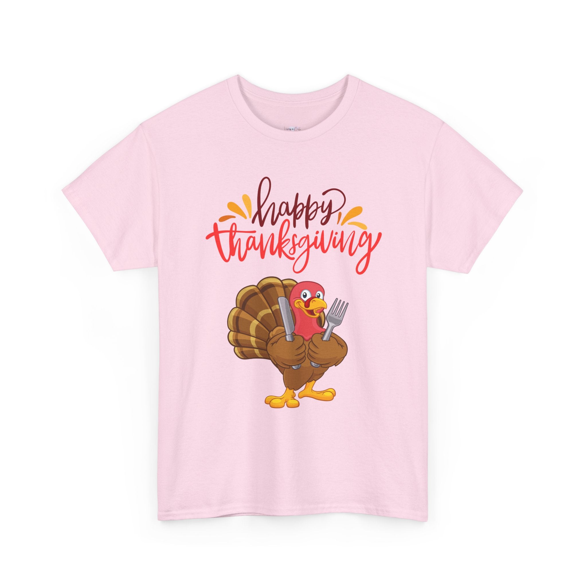 Thanksgiving Turkey Tee, Unisex Heavy Cotton Shirt, Funny Holiday T-Shirt, Family Gathering Apparel, Thanksgiving Outfit, Feast Day Clothing