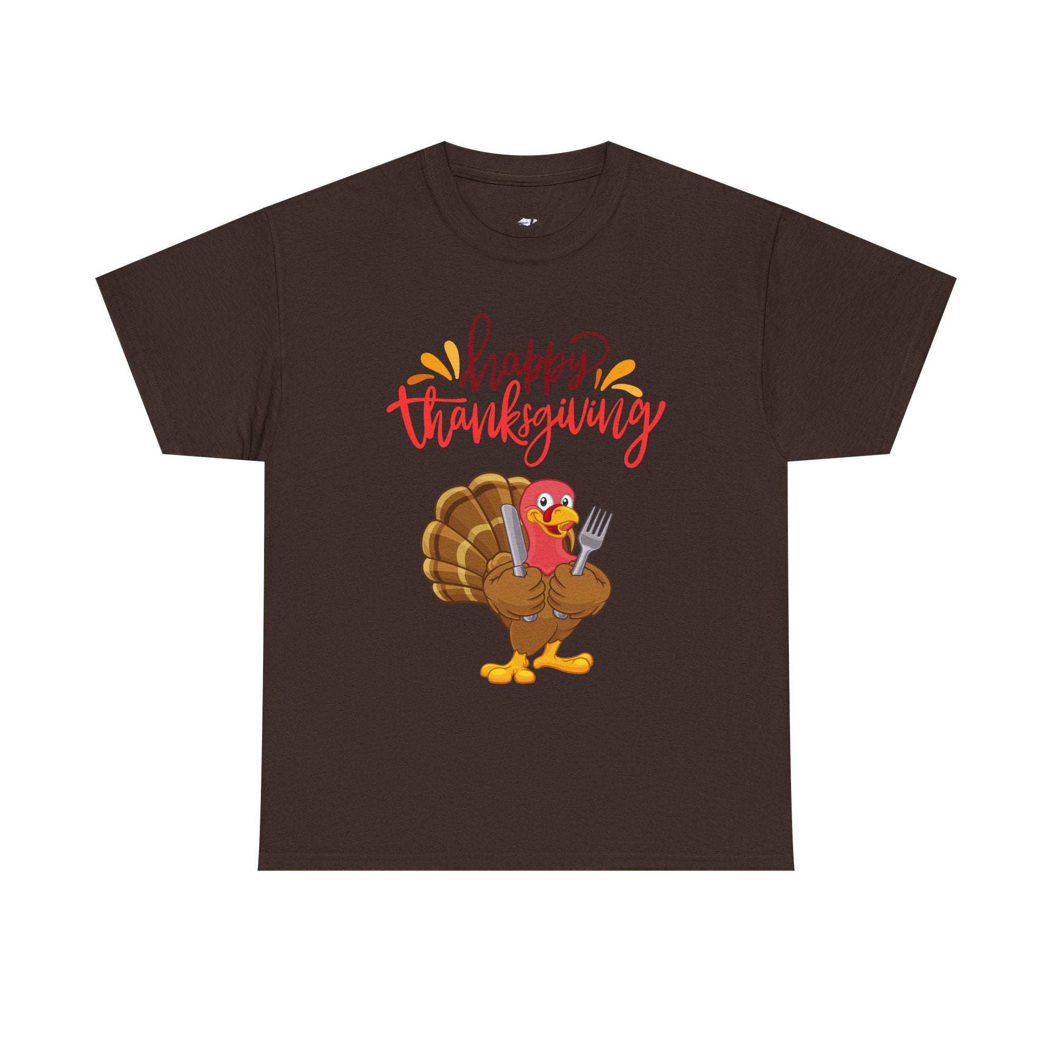 Thanksgiving Turkey Tee, Unisex Heavy Cotton Shirt, Funny Holiday T-Shirt, Family Gathering Apparel, Thanksgiving Outfit, Feast Day Clothing