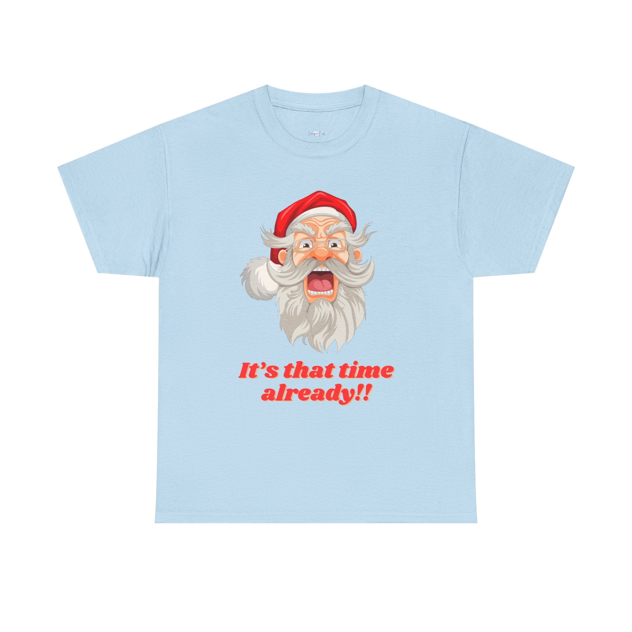 Christmas Cheer Unisex Heavy Cotton Tee, Holiday Tee, Santa Shirt, Funny Christmas Gift, Seasonal Apparel, Festive Outfit