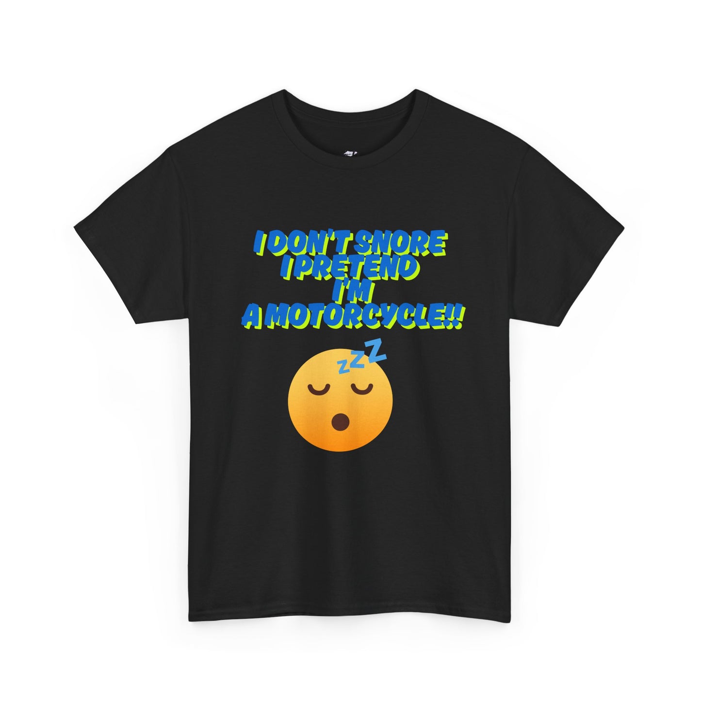 Unisex Heavy Cotton Tee with 'I Don't Snore, I Pretend I'm a Motorcycle' Design | Fun Gift for Motorcyclists, Casual Wear, Birthday, [...]