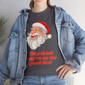 Santa's Good List Tee, Holiday T-Shirt, Fun Christmas Apparel, Unisex Graphic Tee, Funny Santa Shirt, Christmas Gift Idea