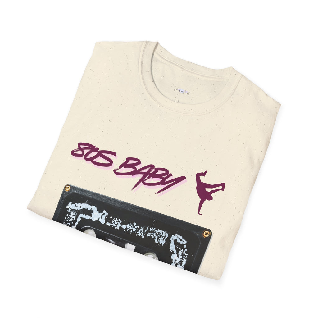 “80s Baby Retro T-Shirt – Halloween Edition T-Shirt, Retro Vintage T-Shirt, Music Lover Gift, 80s Nostalgia Tee, Casual Wear