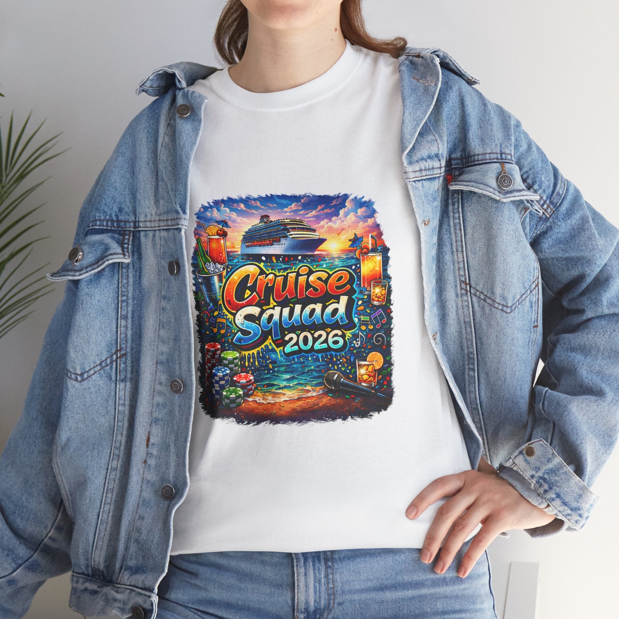 Cruise Squad 2026 Tropical Cruise Tee | Vacation Ship Graphic Shirt