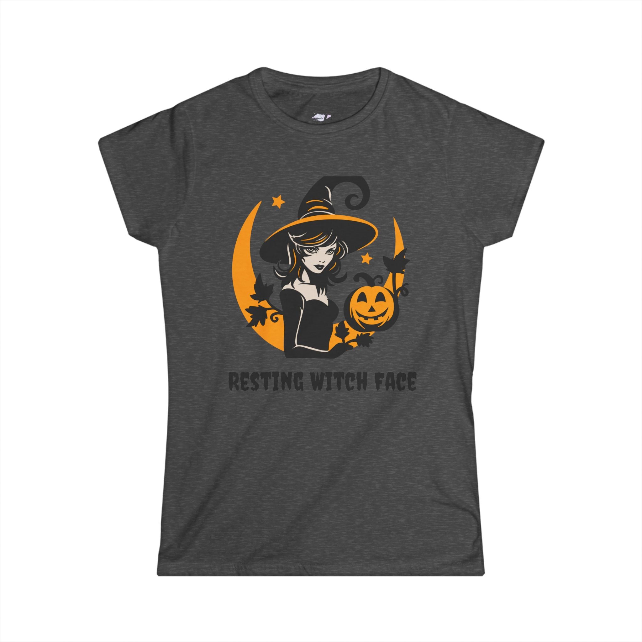 Funny Halloween Women's Tee, Cute Witch Graphic Shirt, Halloween Costume Top, Pumpkin Tee, Spooky Season Fashion, Trick or Treat Shirt