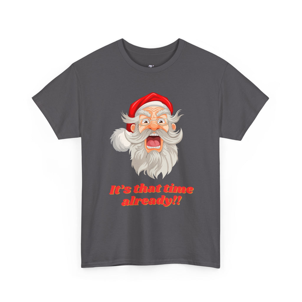 Christmas Cheer Unisex Heavy Cotton Tee, Holiday Tee, Santa Shirt, Funny Christmas Gift, Seasonal Apparel, Festive Outfit