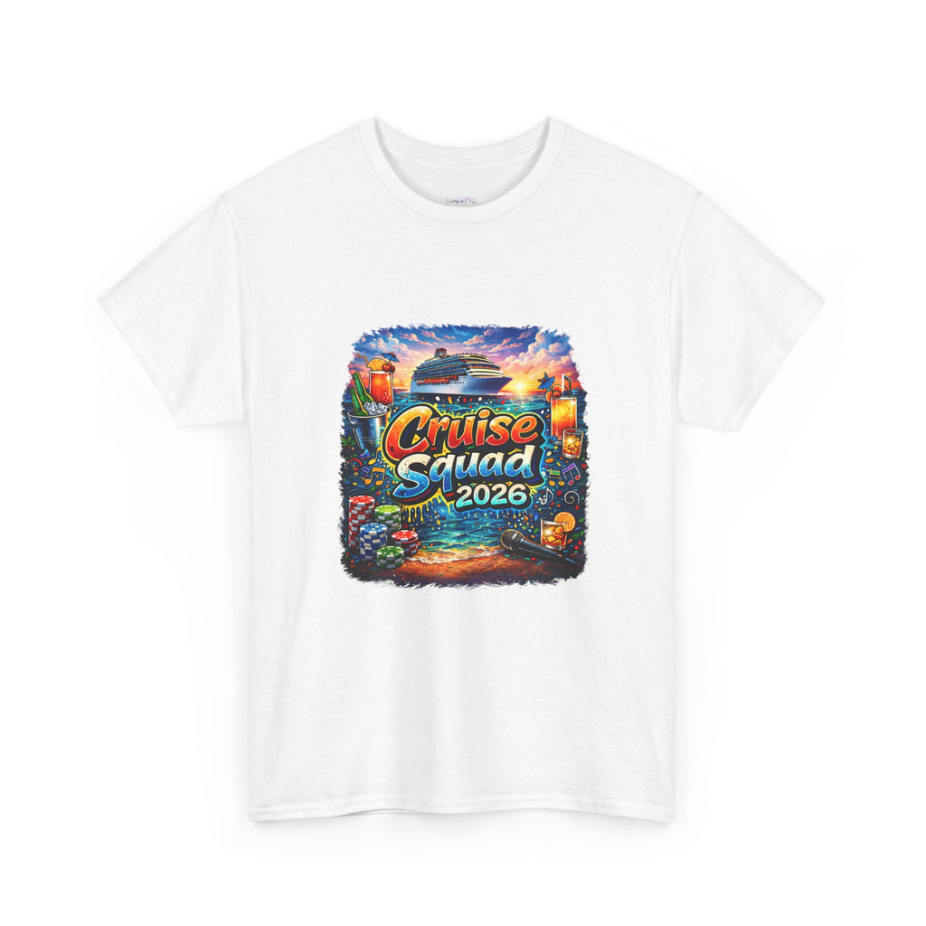 Cruise Squad 2026 Tropical Cruise Tee | Vacation Ship Graphic Shirt