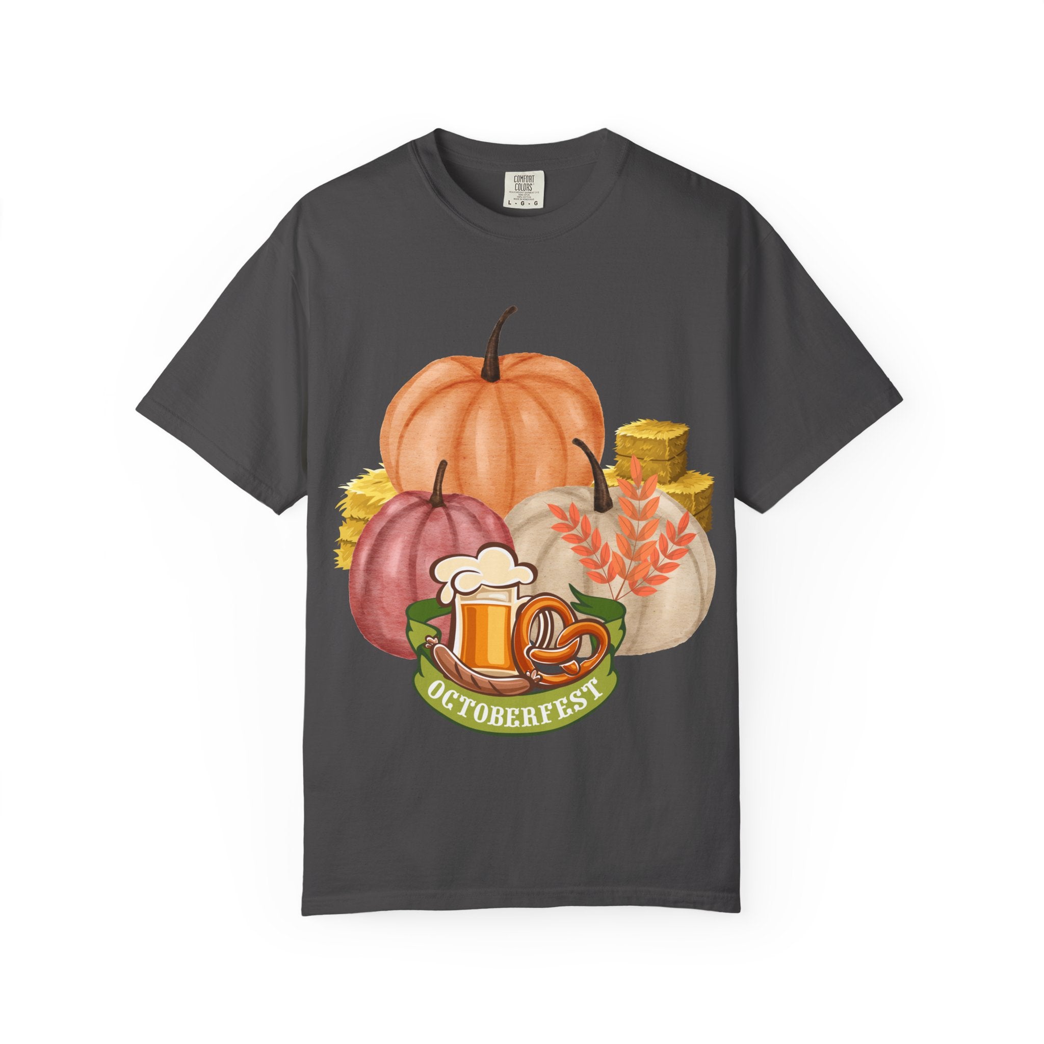 Octoberfest Fall Halloween Thanksgiving Unisex Garment-Dyed T-shirt, Oktoberfest Tee, Autumn Shirt, Spooky Season Top, Turkey Day Apparel,