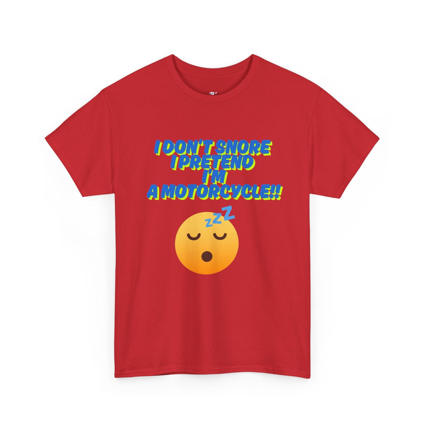 Unisex Heavy Cotton Tee with 'I Don't Snore, I Pretend I'm a Motorcycle' Design | Fun Gift for Motorcyclists, Casual Wear, Birthday, [...]