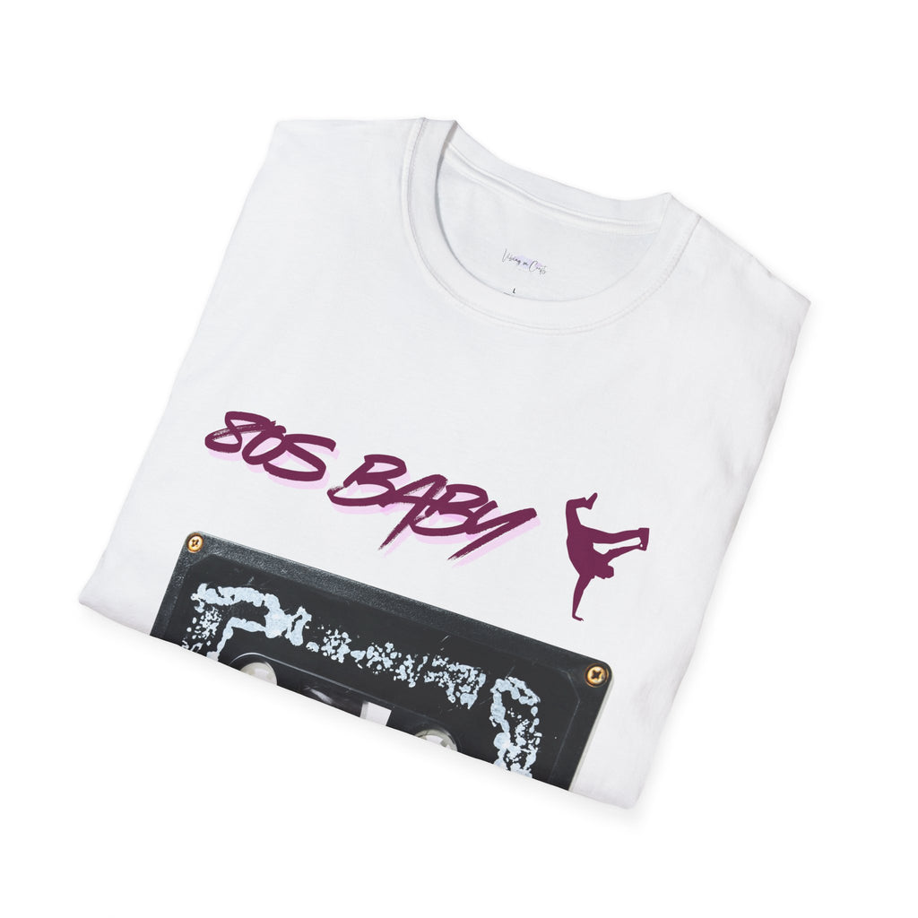 “80s Baby Retro T-Shirt – Halloween Edition T-Shirt, Retro Vintage T-Shirt, Music Lover Gift, 80s Nostalgia Tee, Casual Wear