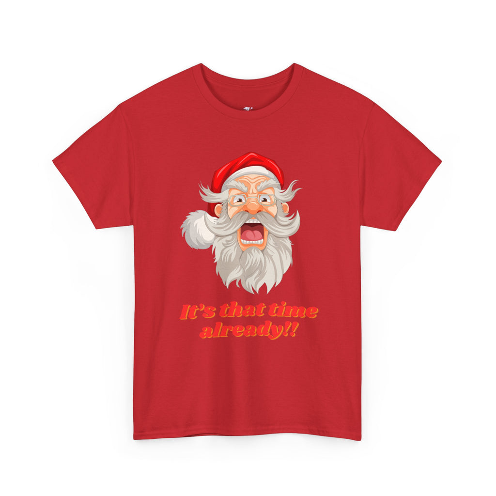 Christmas Cheer Unisex Heavy Cotton Tee, Holiday Tee, Santa Shirt, Funny Christmas Gift, Seasonal Apparel, Festive Outfit