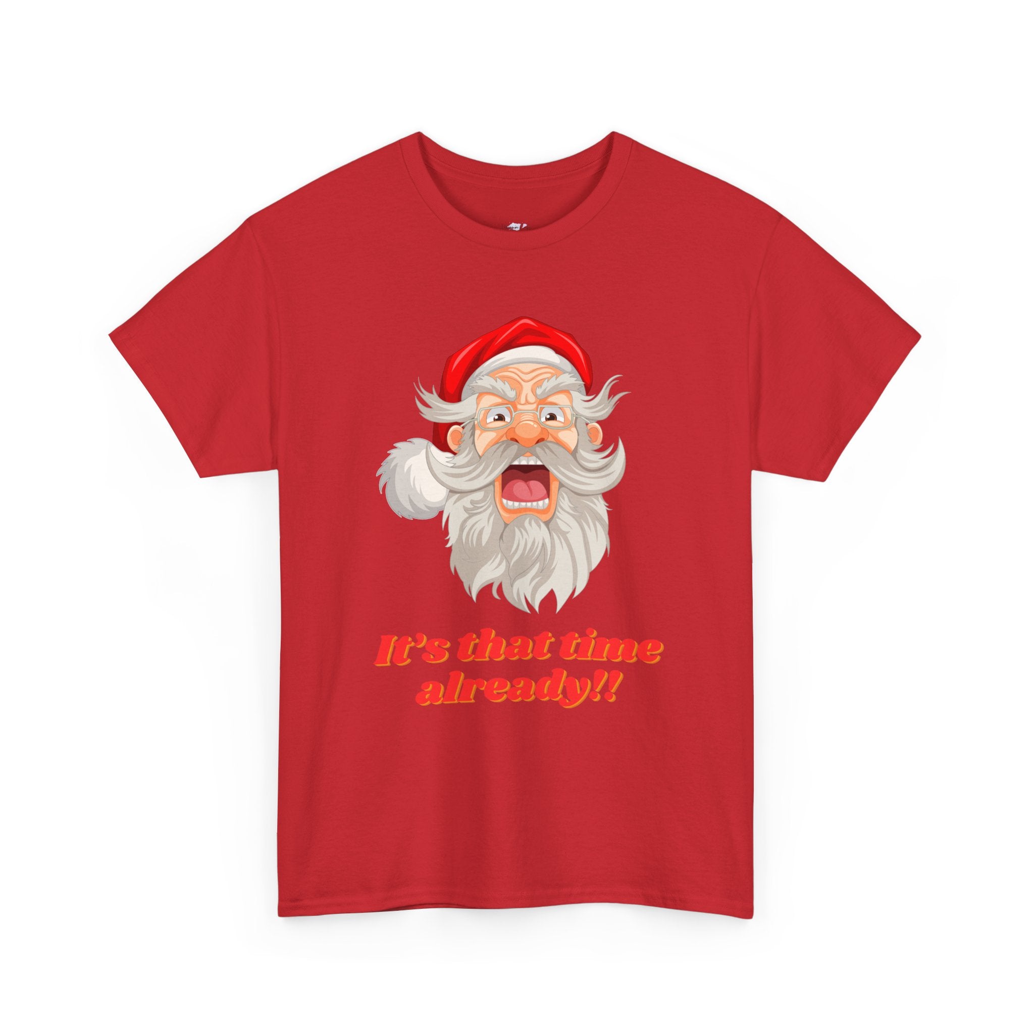 Christmas Cheer Unisex Heavy Cotton Tee, Holiday Tee, Santa Shirt, Funny Christmas Gift, Seasonal Apparel, Festive Outfit
