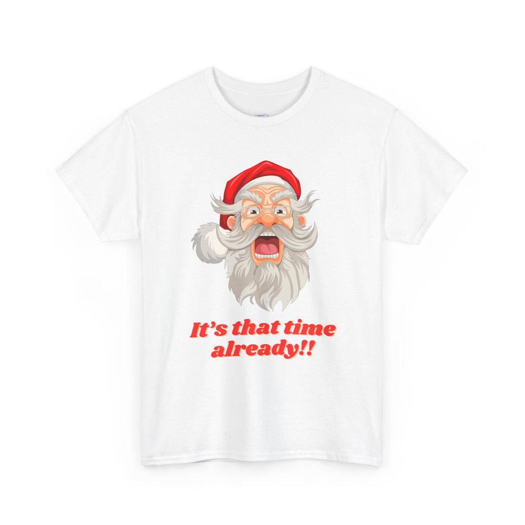 Christmas Cheer Unisex Heavy Cotton Tee, Holiday Tee, Santa Shirt, Funny Christmas Gift, Seasonal Apparel, Festive Outfit